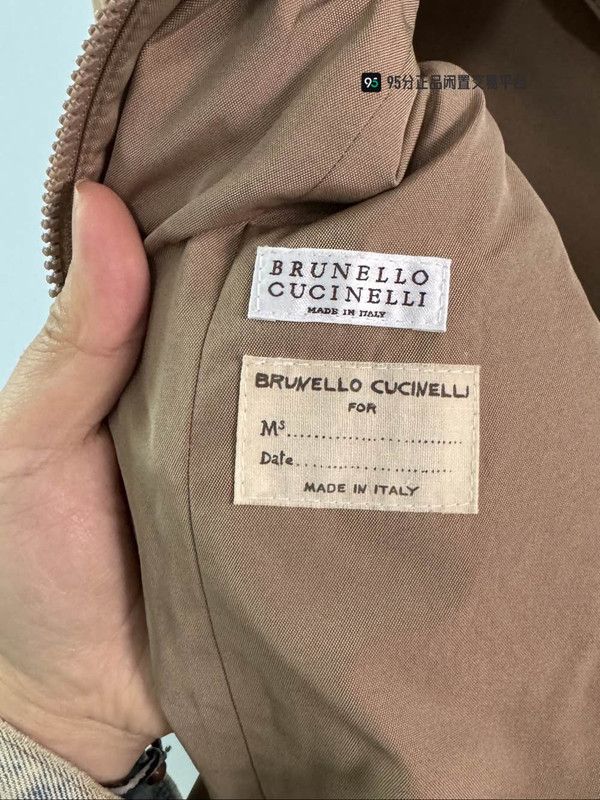 Brunello Cucinelli Brunello Cucinelli Solid Zip Stand-Collar Coat Size US M / EU 48-50 / 2 - 5 Thumbnail