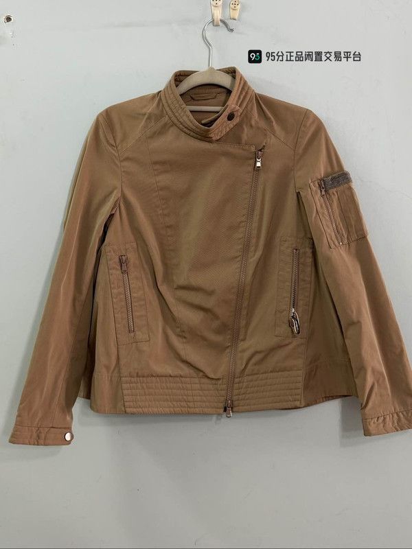 Brunello Cucinelli Brunello Cucinelli Solid Zip Stand-Collar Coat Size US M / EU 48-50 / 2 - 4 Thumbnail
