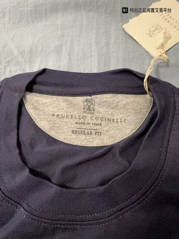 Brunello Cucinelli Brunello Cucinelli Men's Letter Print Crew Neck T-shirt Size US M / EU 48-50 / 2 - 4 Thumbnail