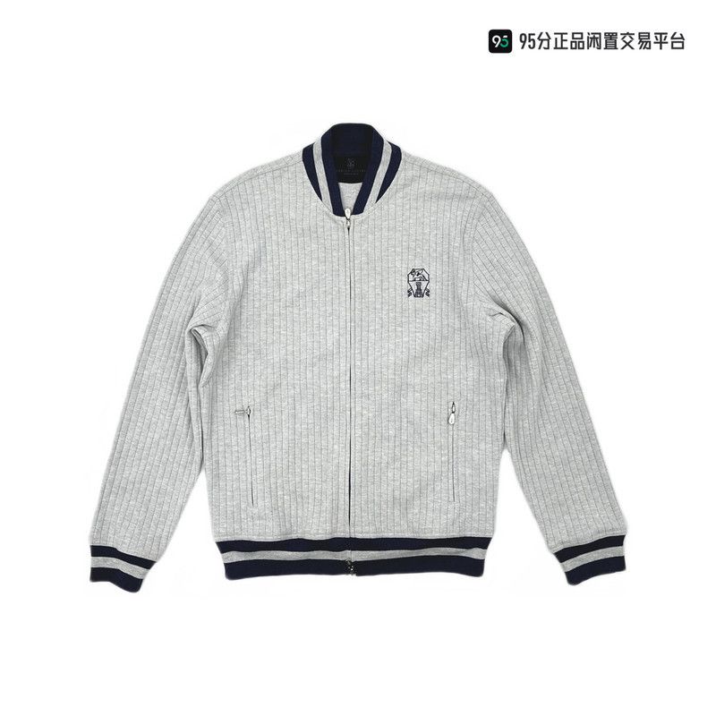 Brunello Cucinelli Brunello Cucinelli FW23 Logo Embroidered Knit Sweater Size US M / EU 48-50 / 2 - 6 Thumbnail