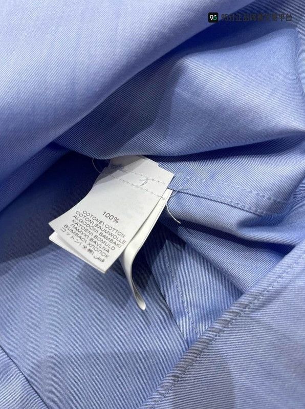 Brunello Cucinelli Brunello Cucinelli Men's Blue Lapel Button Long-Sleeve Shirt Size US S / EU 44-46 / 1 - 3 Thumbnail