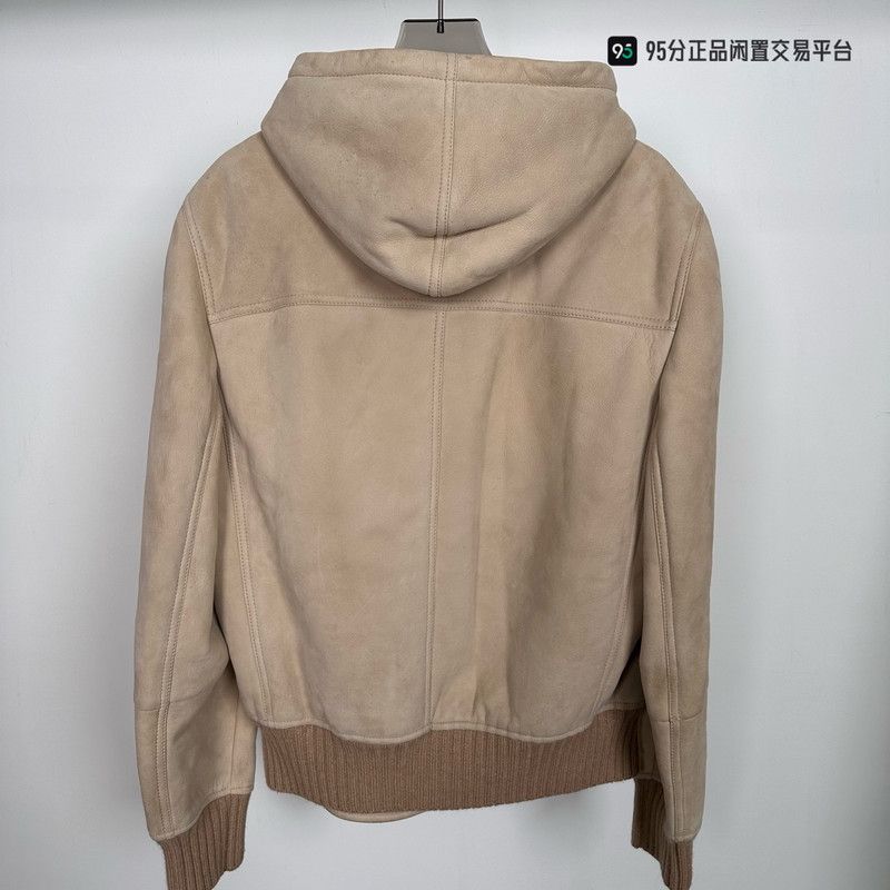 Brunello Cucinelli Brunello Cucinelli Wool Hooded Leather Jacket Unisex Size US XS / EU 42 / 0 - 2 Thumbnail