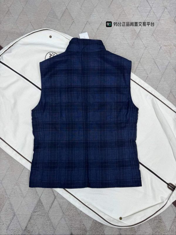 Brunello Cucinelli Brunello Cucinelli Wool Plaid Down Vest Size US M / EU 48-50 / 2 - 7 Thumbnail