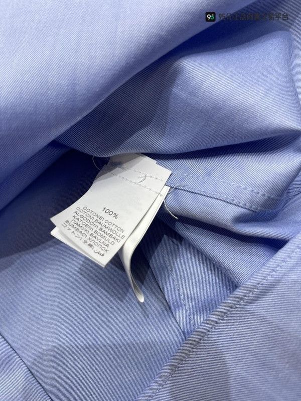 Brunello Cucinelli Brunello Cucinelli Men's Solid Blue Regular Collar Shirt Size US S / EU 44-46 / 1 - 2 Thumbnail