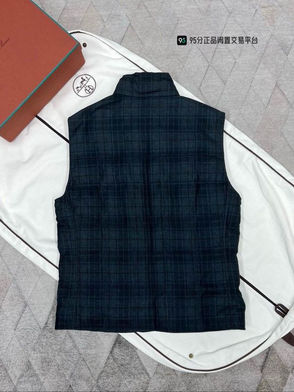 Brunello Cucinelli Brunello Cucinelli Wool Plaid Down Vest Unisex Size US M / EU 48-50 / 2 - 5 Thumbnail