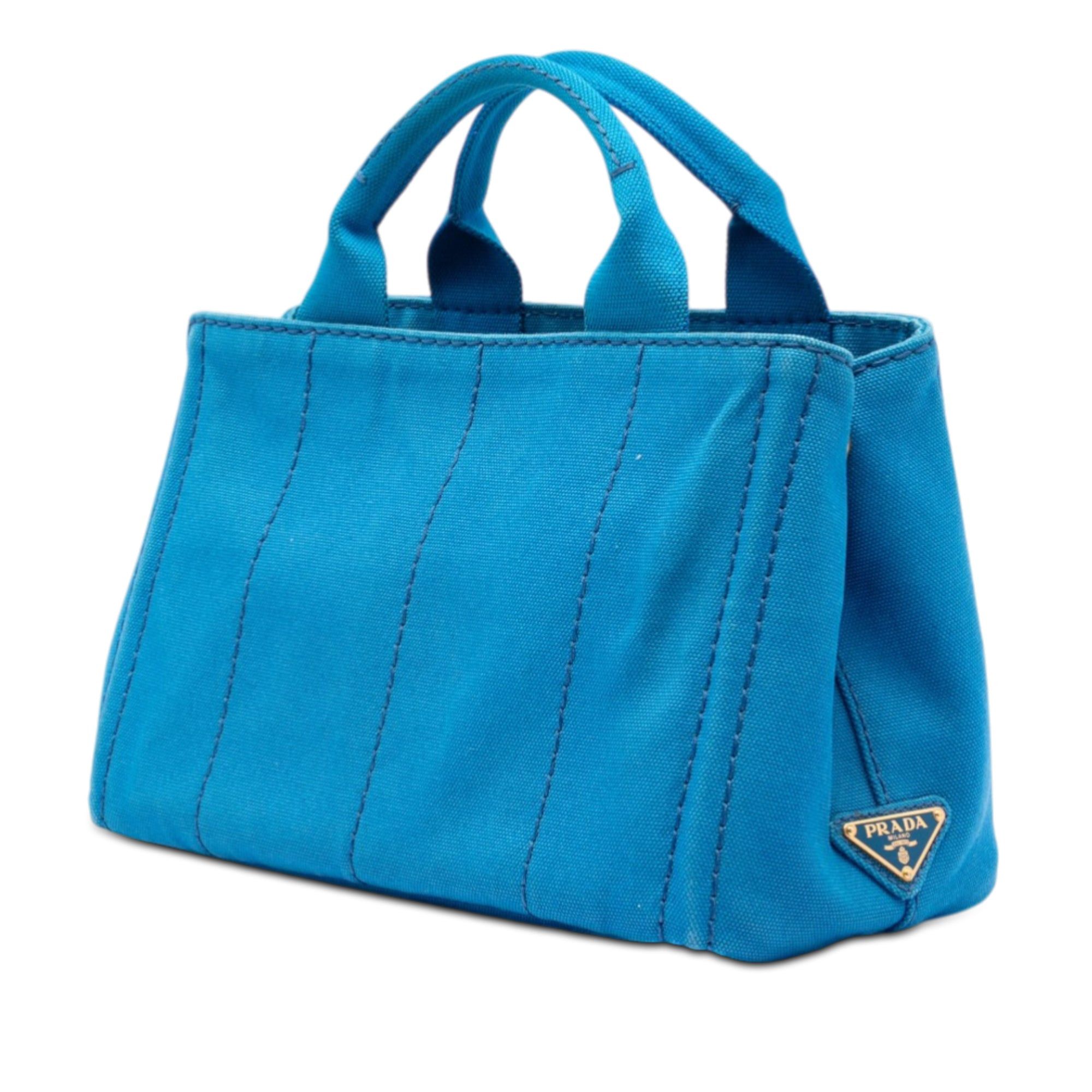 Prada Small Canvas Canapa Logo Satchel Size ONE SIZE - 2 Thumbnail