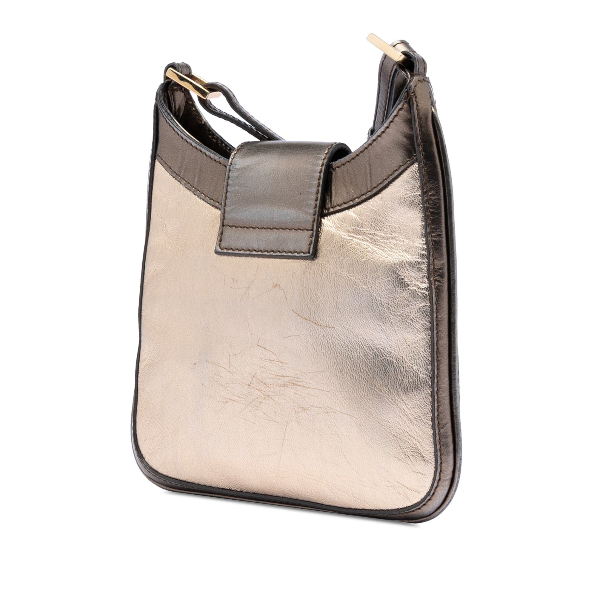 Gucci Metallic Calfskin Jackie Crossbody Size ONE SIZE - 2 Thumbnail