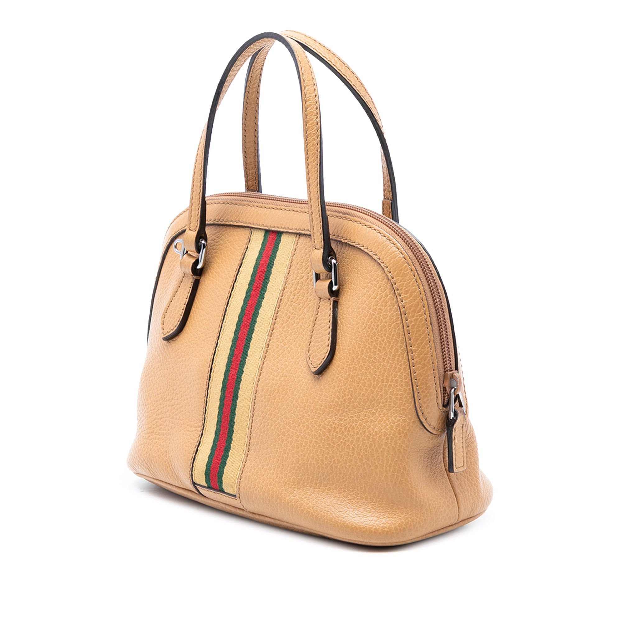 Gucci Mini Leather Web Dome Satchel Size ONE SIZE - 2 Thumbnail