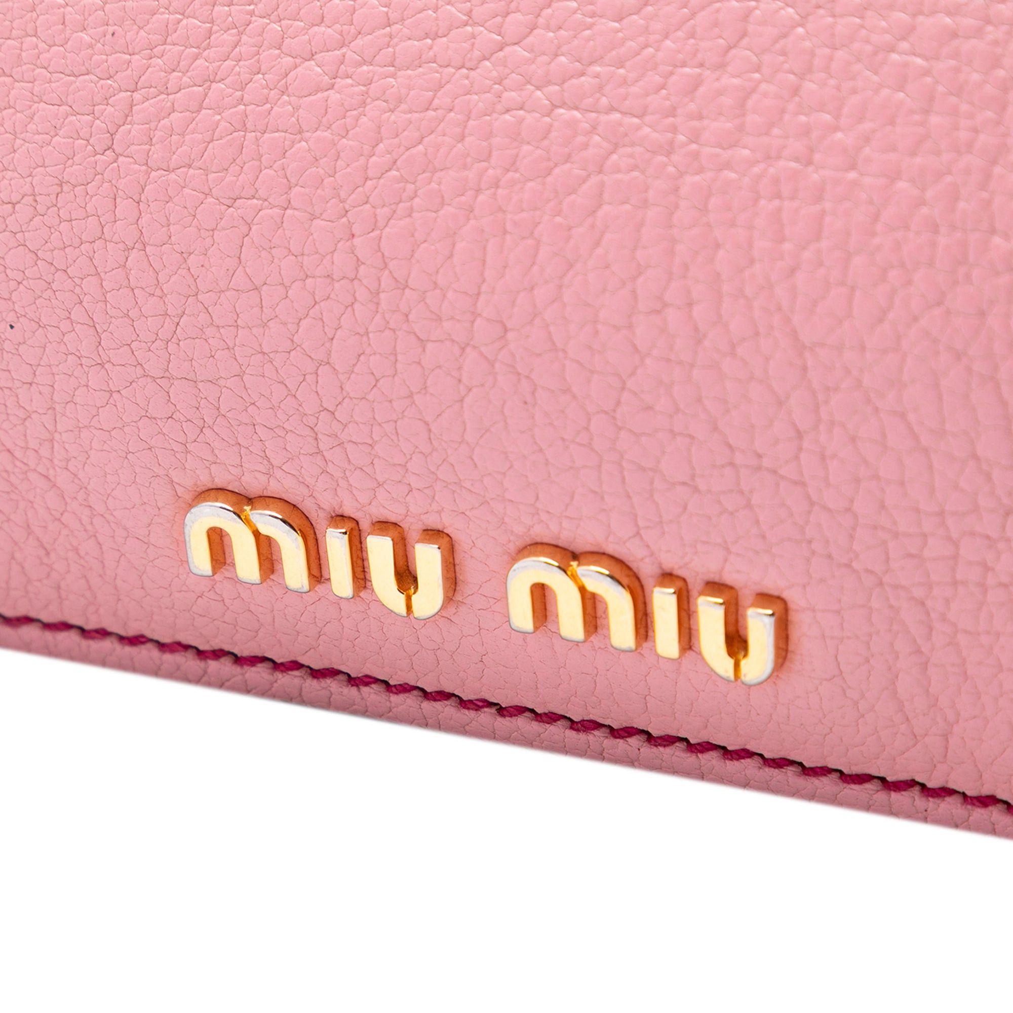 Miu Miu Bicolor Goatskin Madras Satchel Size ONE SIZE - 5 Thumbnail