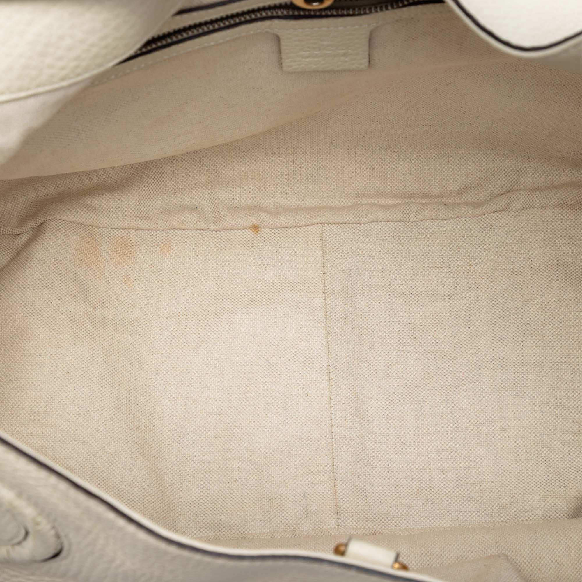 Gucci Medium Pebbled Calfskin Twill Tote Size ONE SIZE - 4 Thumbnail