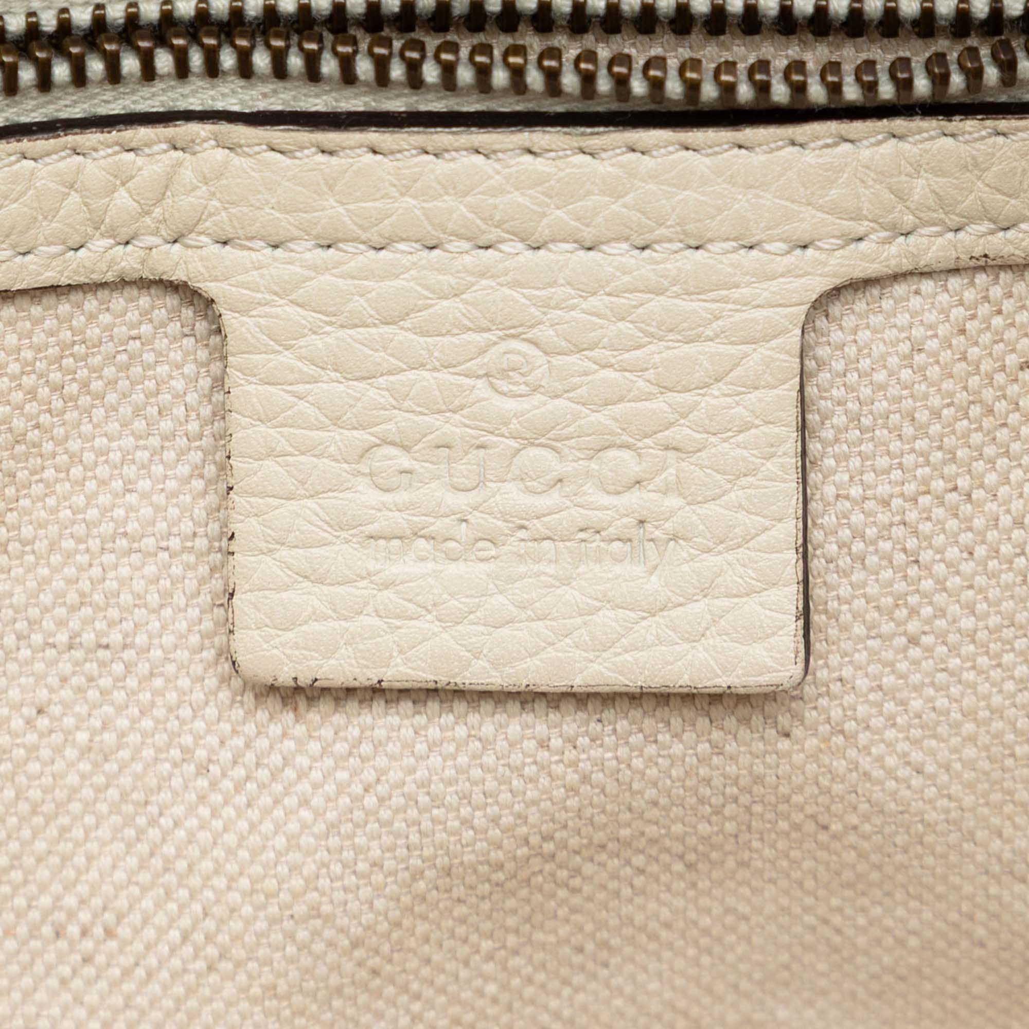 Gucci Medium Pebbled Calfskin Twill Tote Size ONE SIZE - 5 Thumbnail