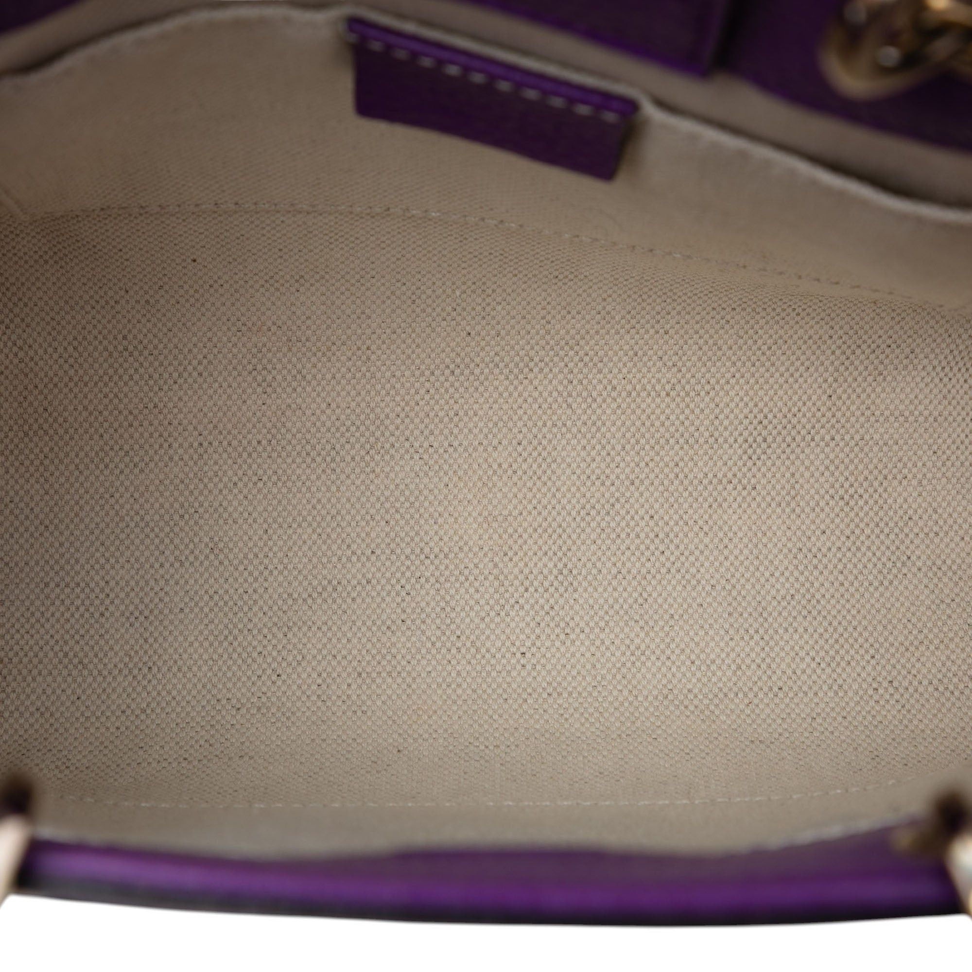 Gucci Mini Bicolor Calfskin Bamboo Shopper Satchel Size ONE SIZE - 4 Thumbnail