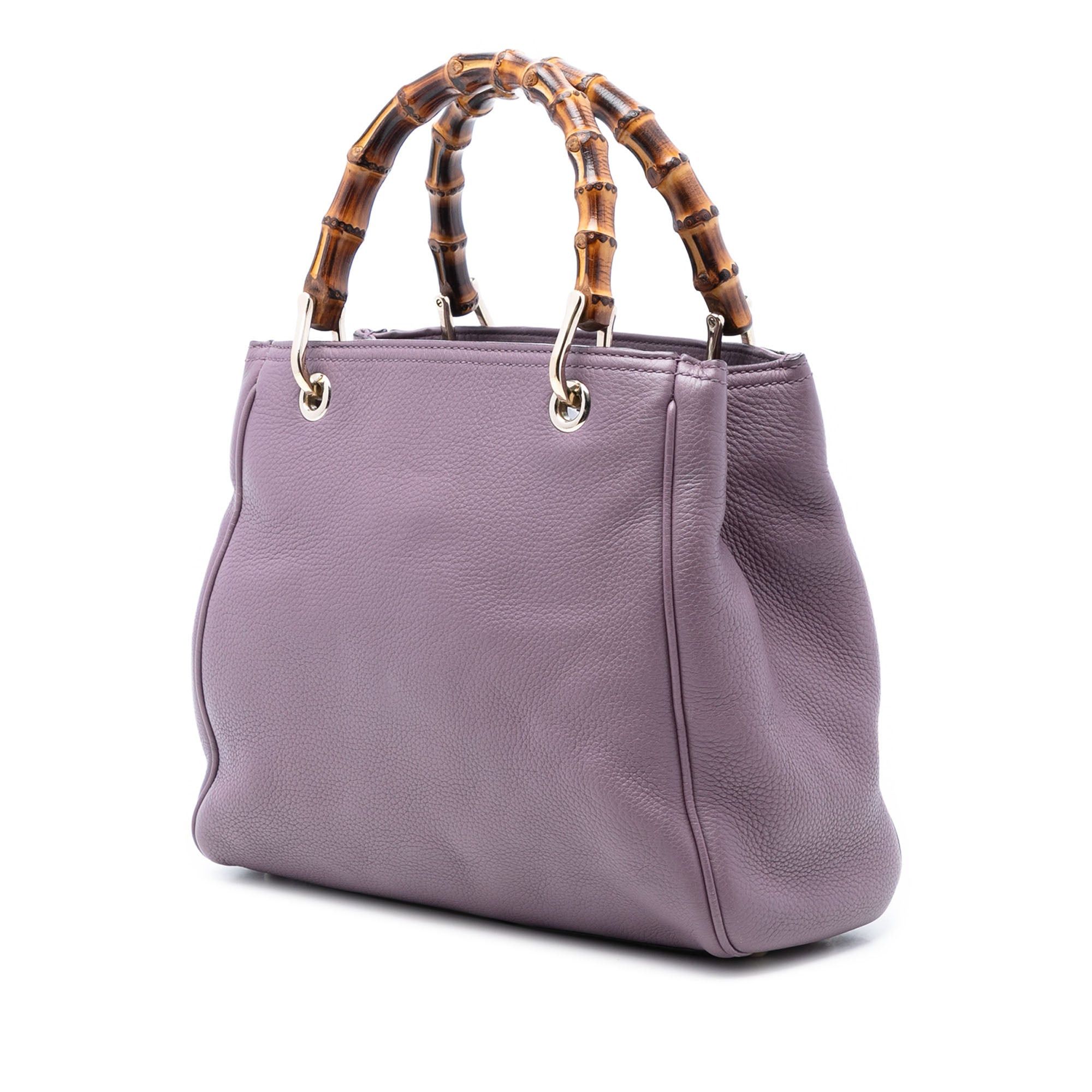 Gucci Small Calfskin Bamboo Shopper Satchel Size ONE SIZE - 2 Thumbnail
