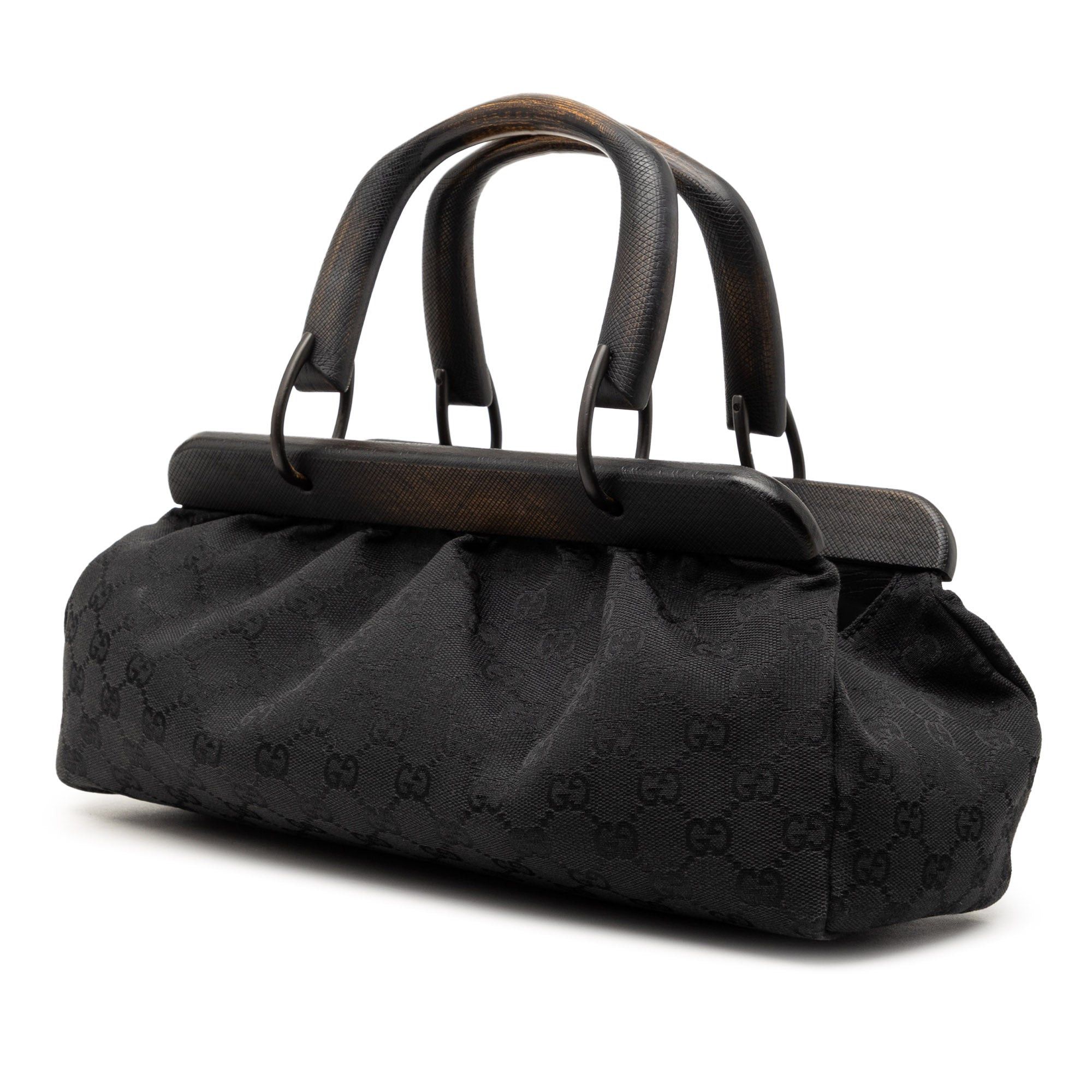 Gucci GG Canvas Wood Frame Handbag Size ONE SIZE - 2 Thumbnail