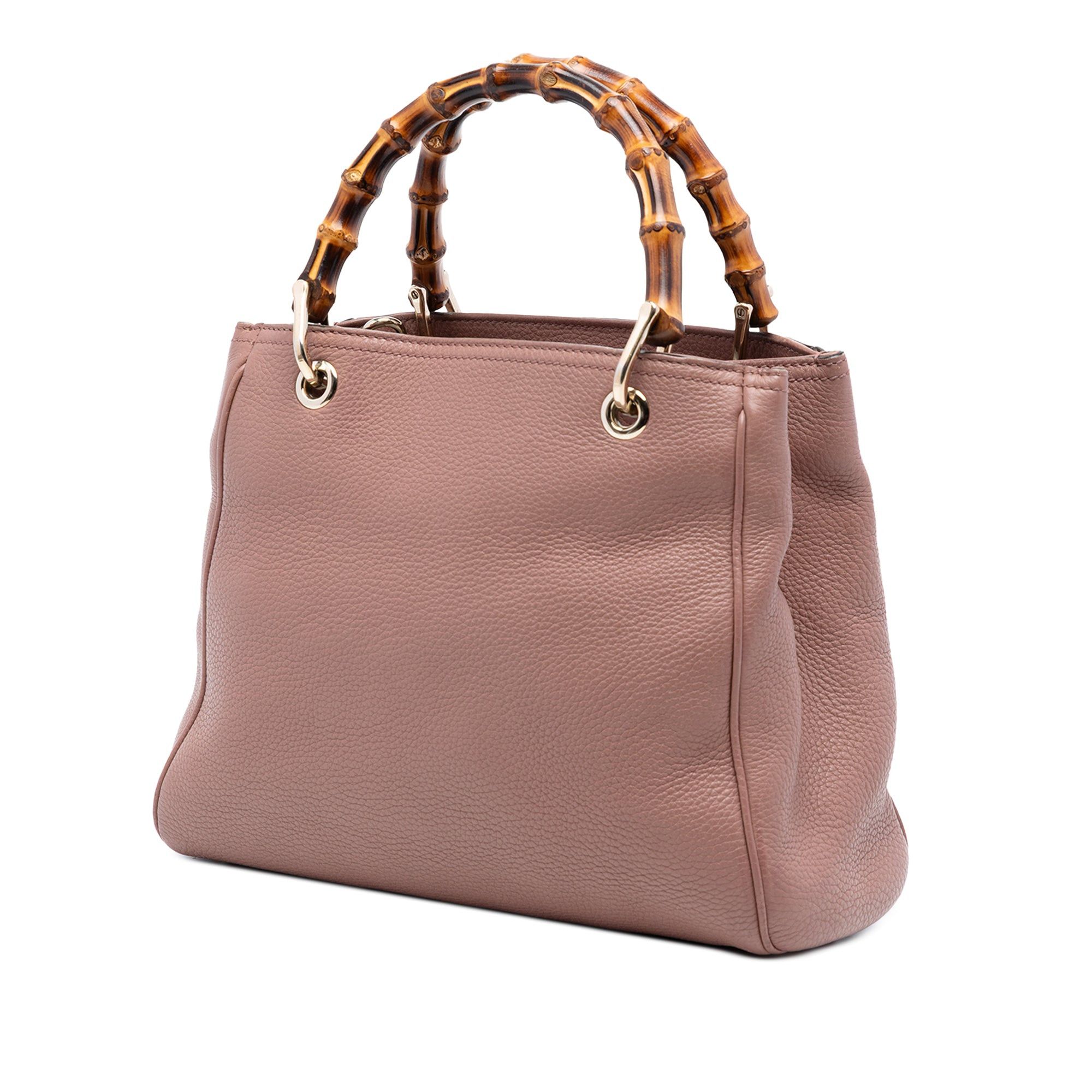 Gucci Small Calfskin Bamboo Shopper Satchel Size ONE SIZE - 2 Thumbnail