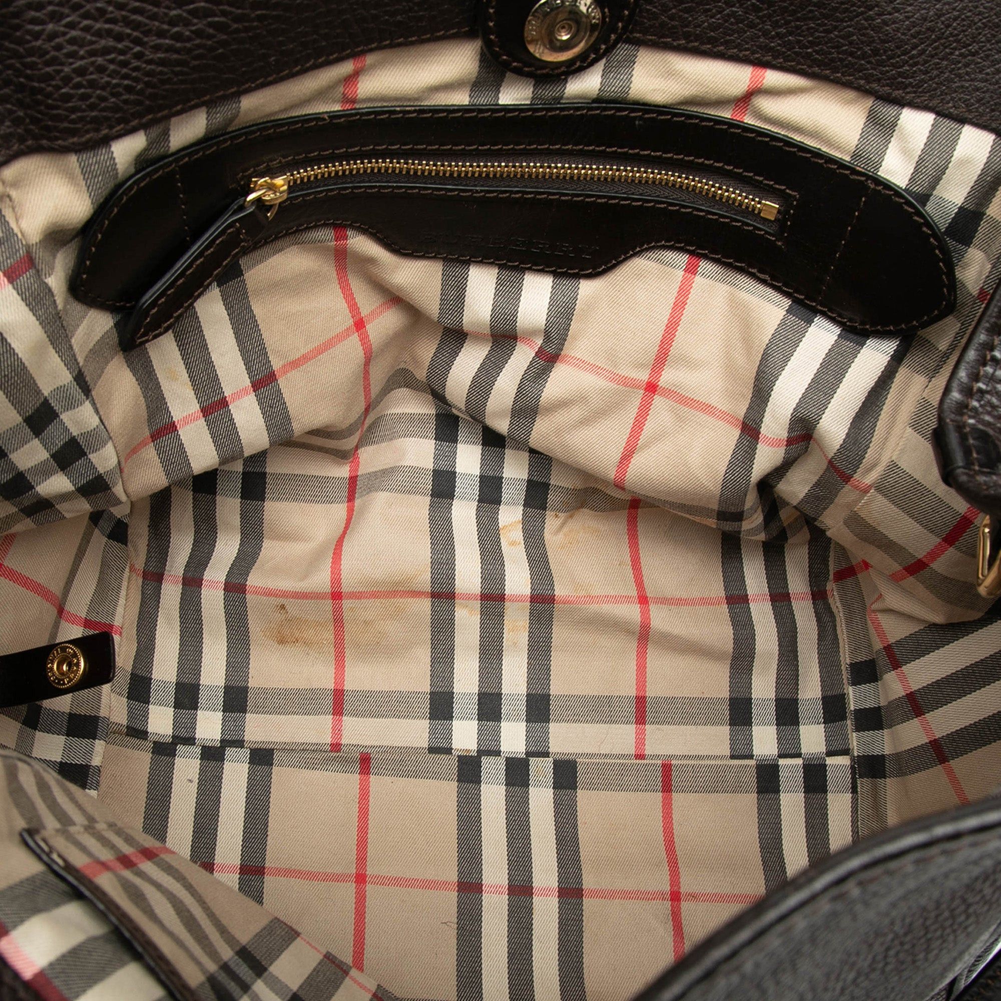 Burberry Small Grained Calfskin Canterbury Tote Size ONE SIZE - 4 Thumbnail