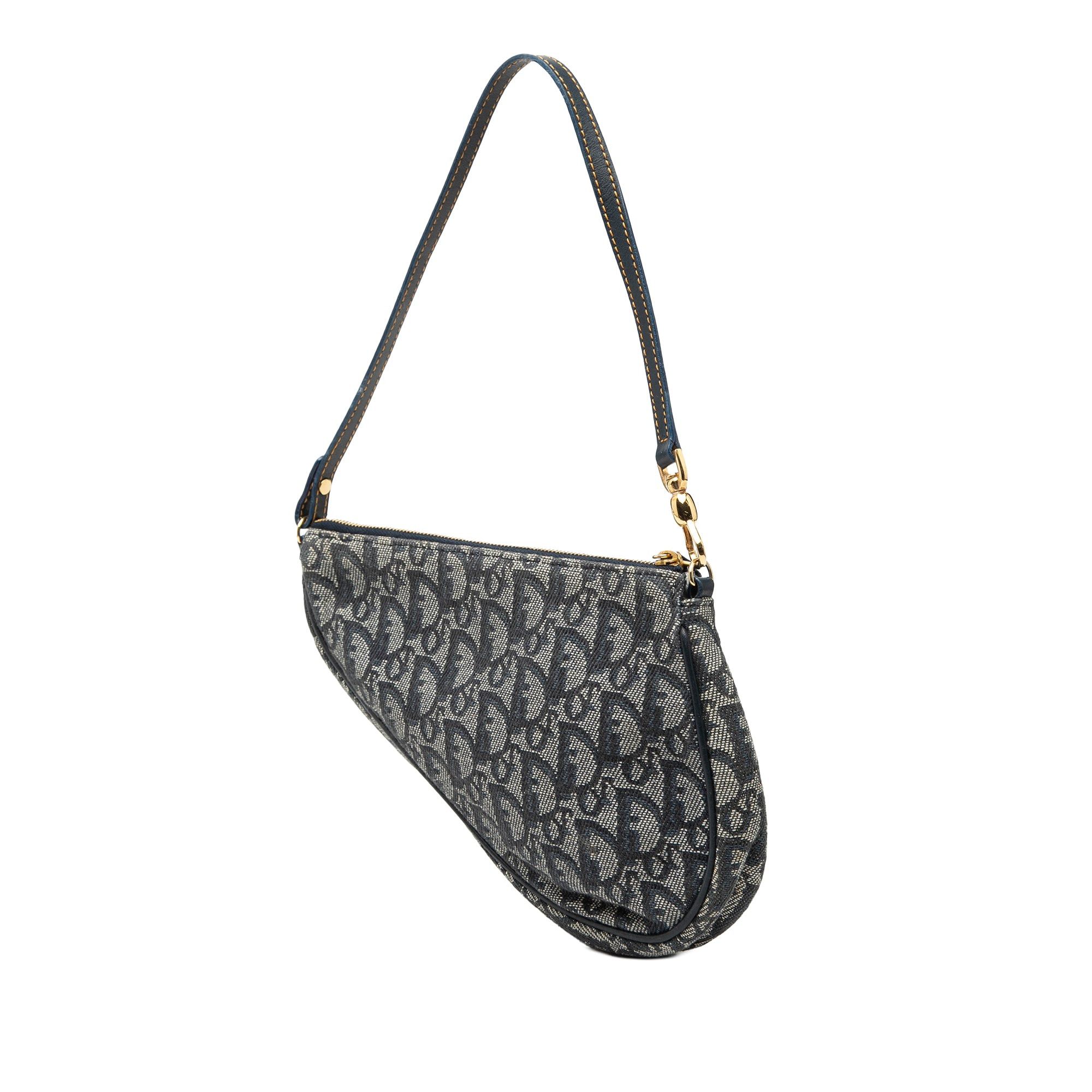 Dior Mini Diorissimo Canvas Saddle Pochette Size ONE SIZE - 2 Thumbnail