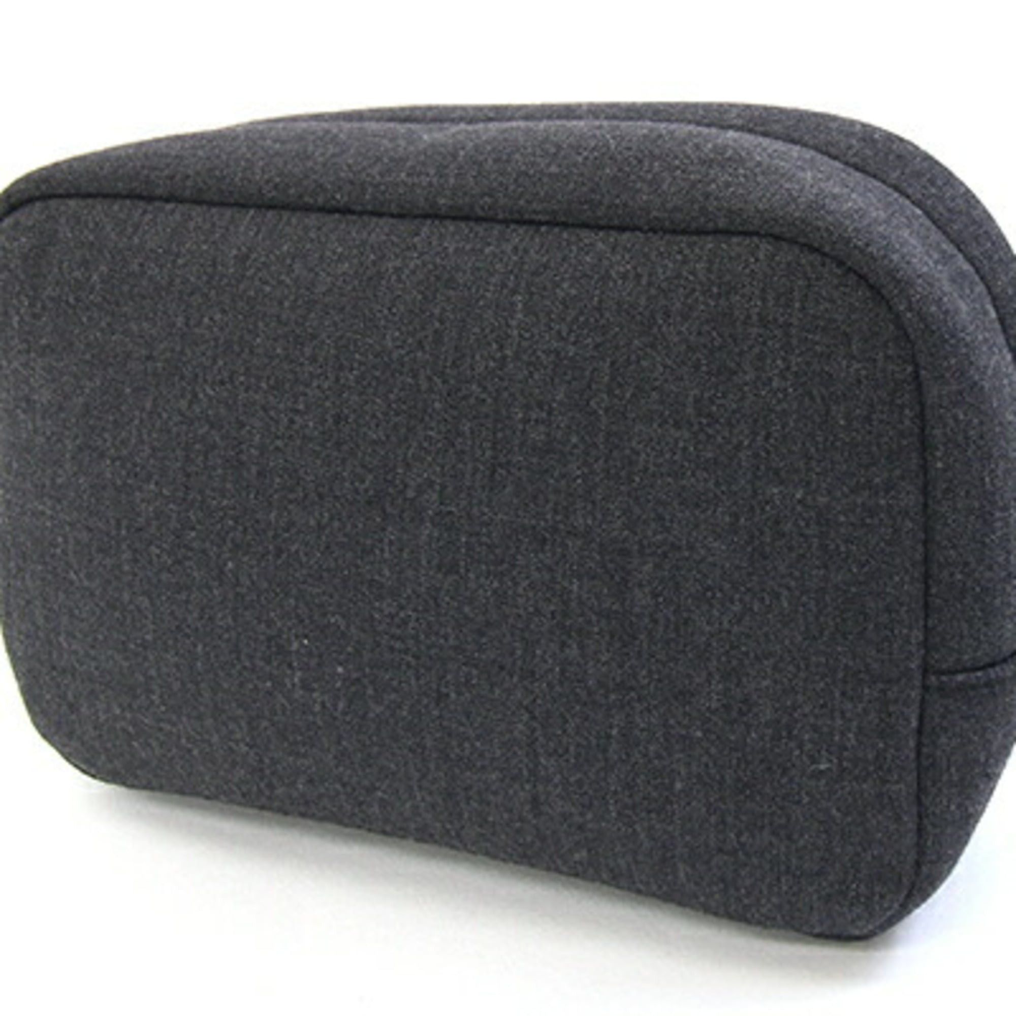 Prada Prada Handbag Pouch MV566 Gray Canvas Makeup Men's Women's PRADA Size ONE SIZE - 2 Thumbnail