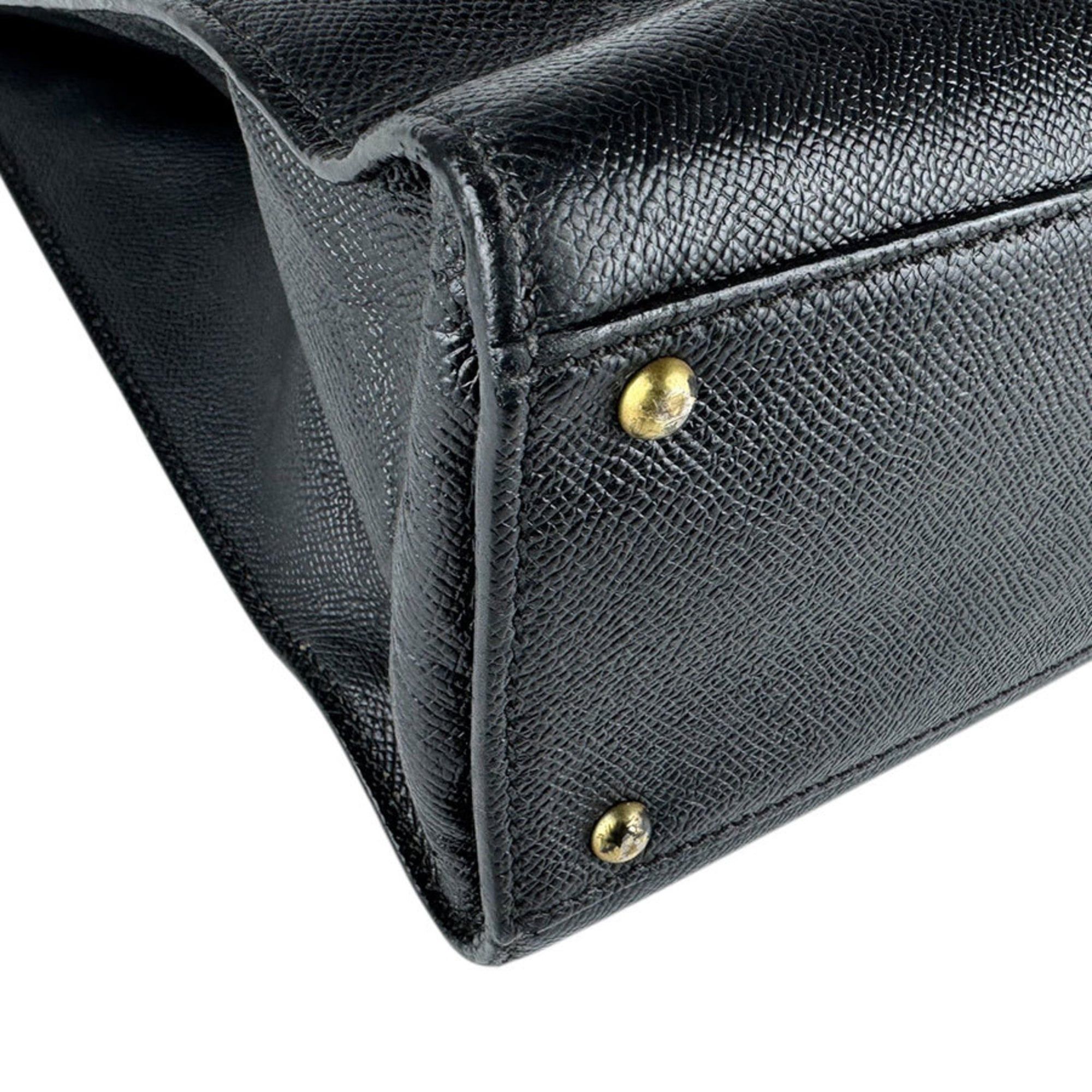 Chanel Chanel Shoulder Bag Leather Black Women's Free Shipping z9052 Size ONE SIZE - 8 Thumbnail