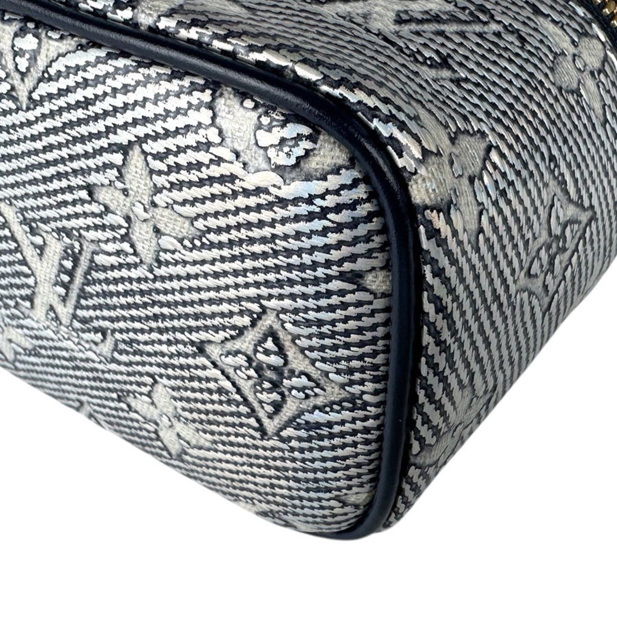 Louis Vuitton Louis Vuitton Shoulder Bag Monogram Laminated Jacquard Micro Vanity Coated Canvas Navy Women's M82467 Free Shipping z9063 Size ONE SIZE - 9 Thumbnail