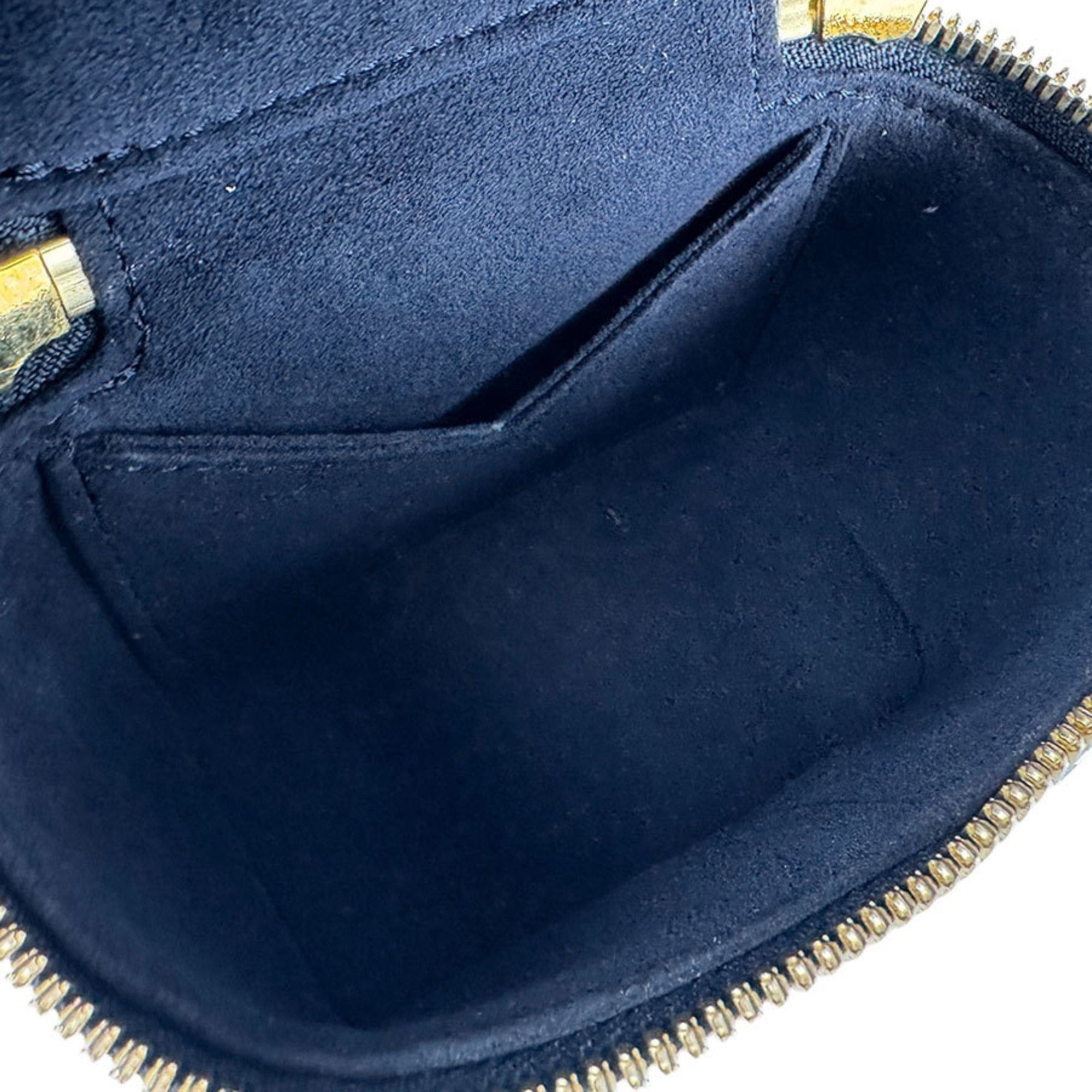 Louis Vuitton Louis Vuitton Shoulder Bag Monogram Laminated Jacquard Micro Vanity Coated Canvas Navy Women's M82467 Free Shipping z9063 Size ONE SIZE - 5 Thumbnail