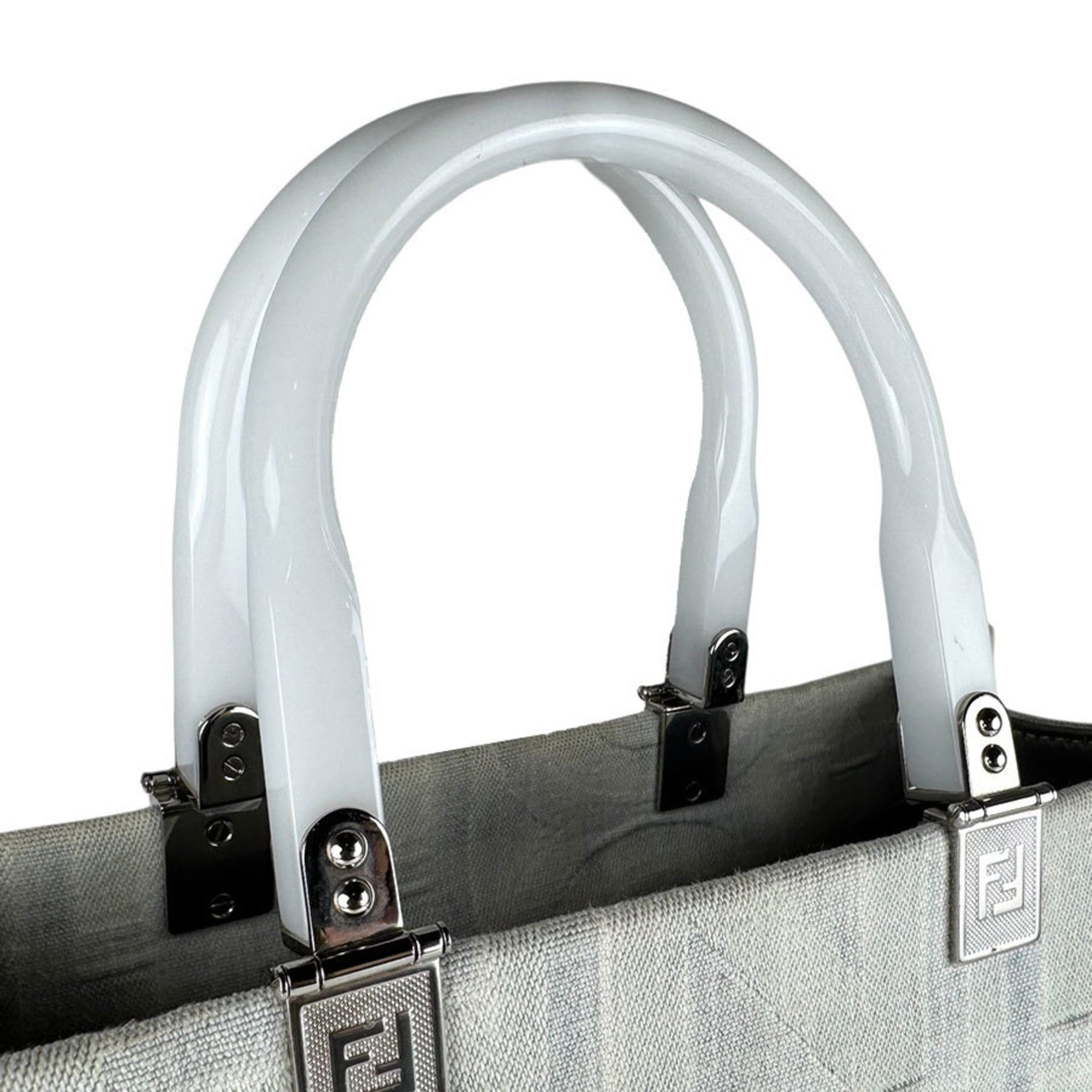 Fendi Fendi Handbag Shoulder Bag Marc Jacobs Collaboration Sunshine Medium Canvas Grey Men's Women's 8BH386-ANXX Free Shipping z9020 Size ONE SIZE - 10 Thumbnail