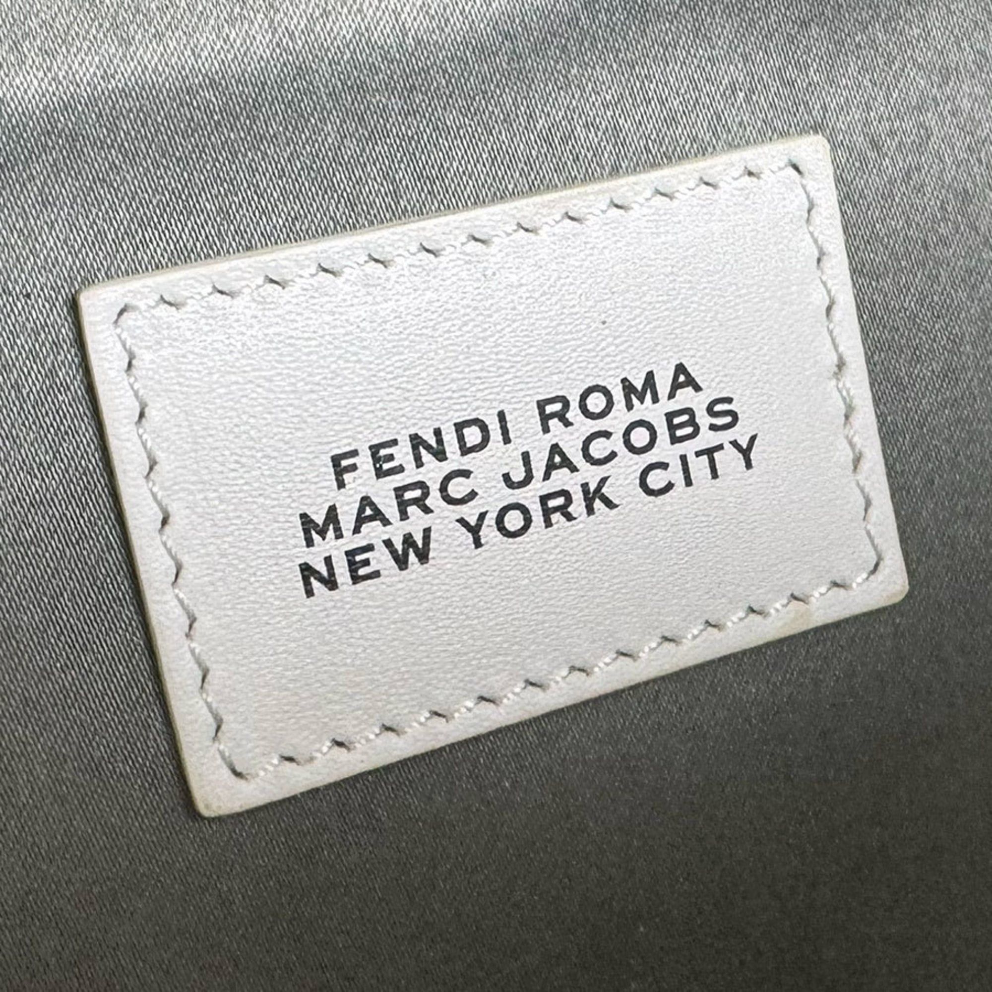 Fendi Fendi Handbag Shoulder Bag Marc Jacobs Collaboration Sunshine Medium Canvas Grey Men's Women's 8BH386-ANXX Free Shipping z9020 Size ONE SIZE - 12 Thumbnail
