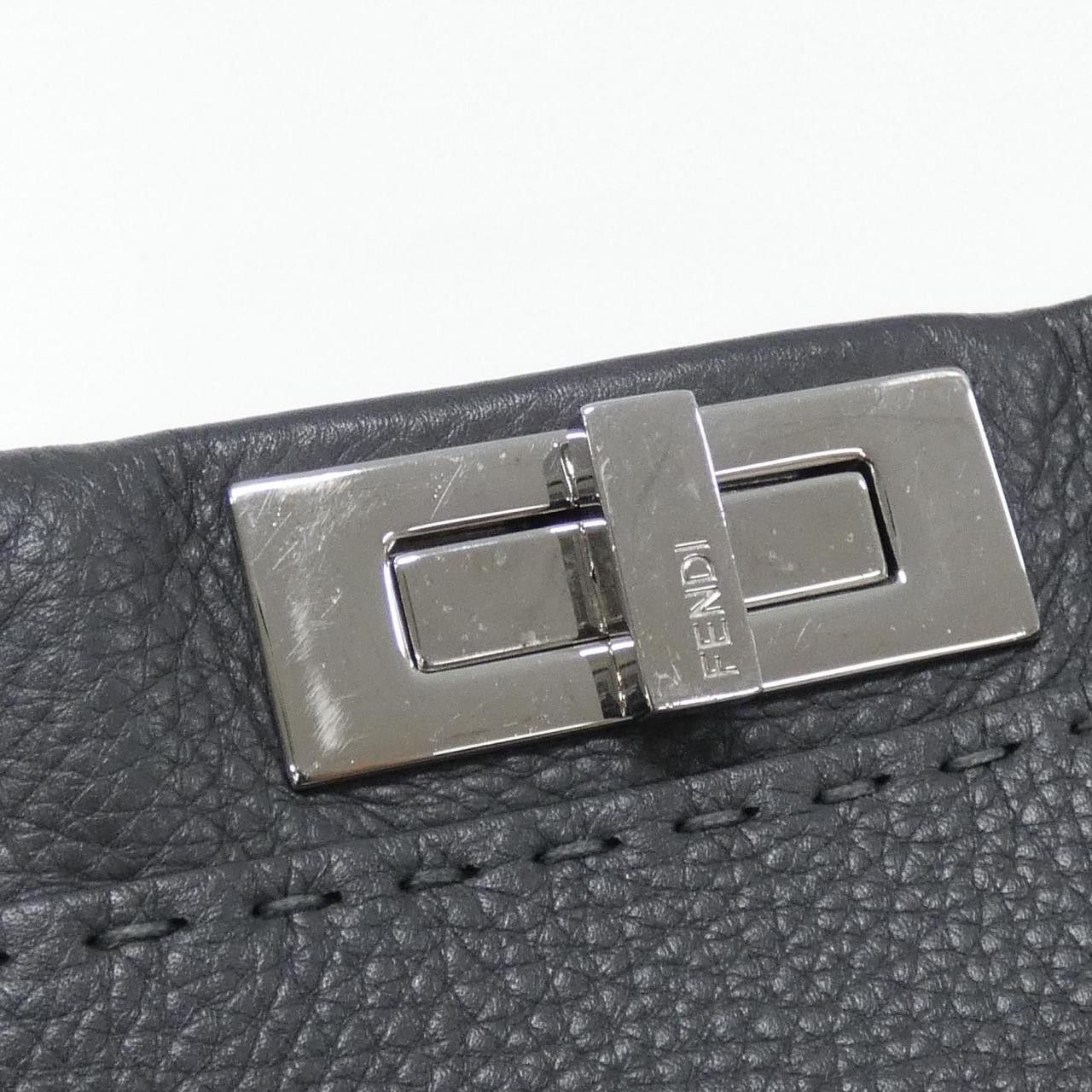 Fendi Fendi Fendi Selleria Peekaboo Calf Handbag Leather Handbag 8BN290Q0J DUTY FREE for USA Size ONE SIZE - 3 Thumbnail