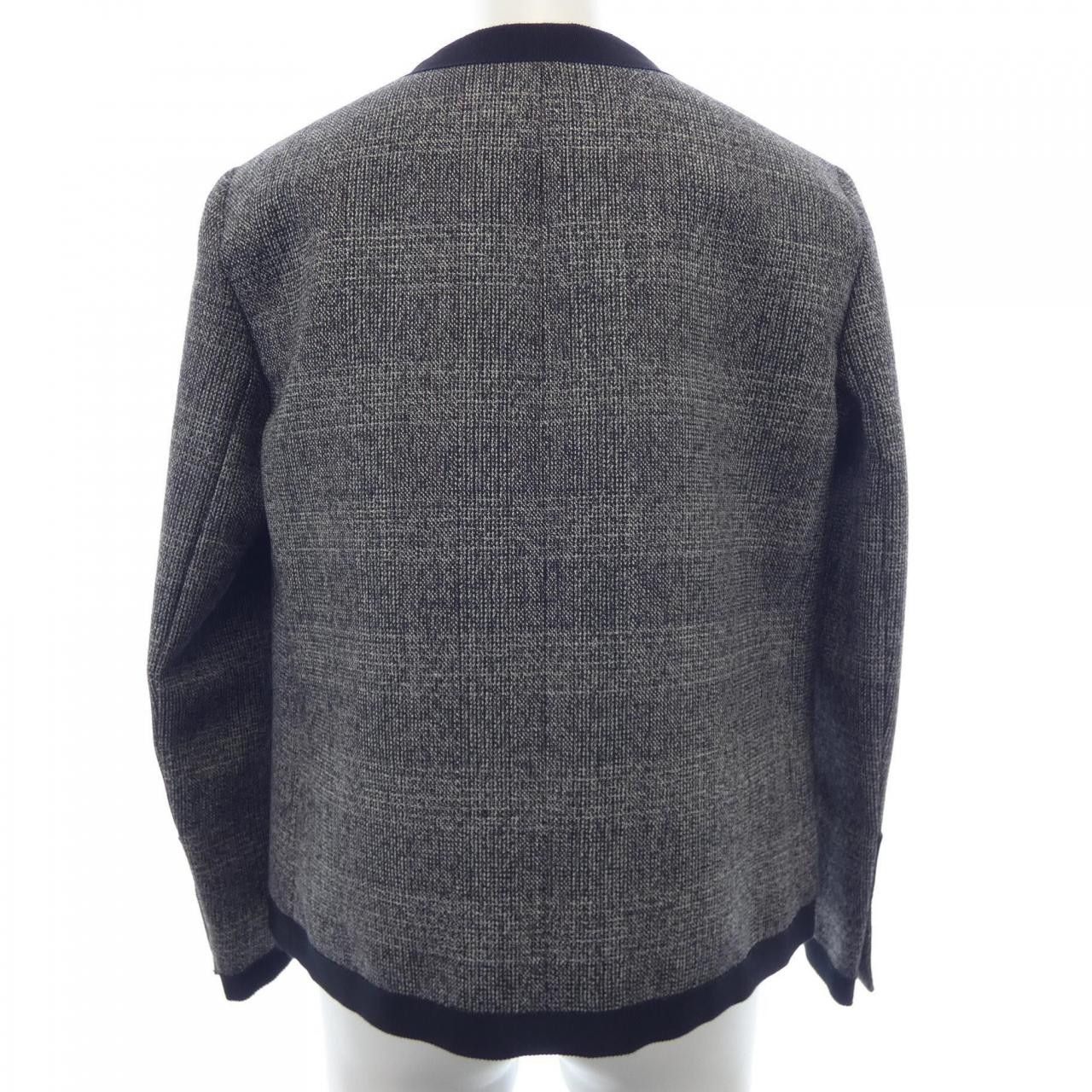 Prada Prada Prada Collarless Jacket Textile Outerwear P540I S202 1XA8 DUTY FREE for USA Size ONE SIZE - 2 Thumbnail