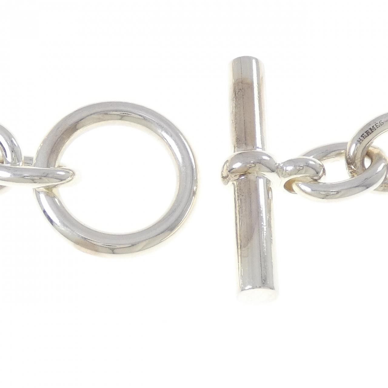Hermes Hermes Hermes 925 Silver Necklace Precious Metal Necklace DUTY FREE for USA Size ONE SIZE - 4 Thumbnail