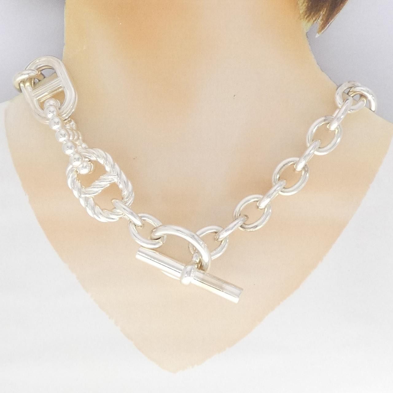 Hermes Hermes Hermes 925 Silver Necklace Precious Metal Necklace DUTY FREE for USA Size ONE SIZE - 5 Thumbnail
