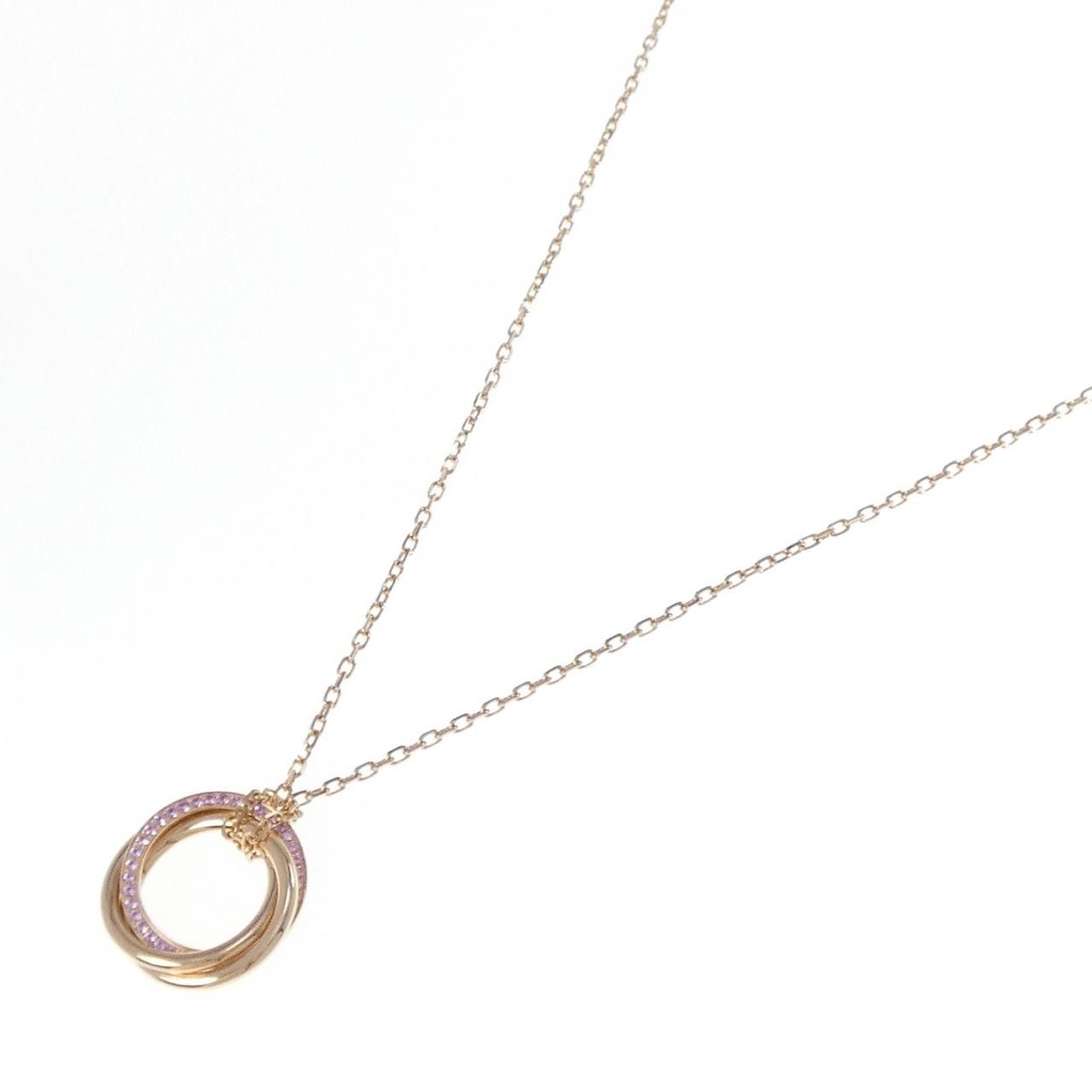 Cartier Cartier Cartier Trinity 750 Pink Gold Sapphire Necklace Precious Metal Necklace DUTY FREE for USA Size ONE SIZE - 2 Thumbnail