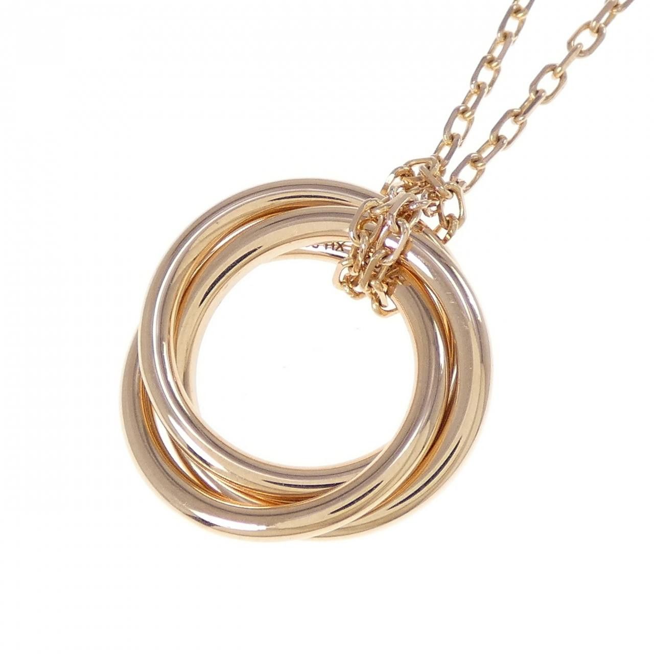 Cartier Cartier Cartier Trinity 750 Pink Gold Sapphire Necklace Precious Metal Necklace DUTY FREE for USA Size ONE SIZE - 4 Thumbnail