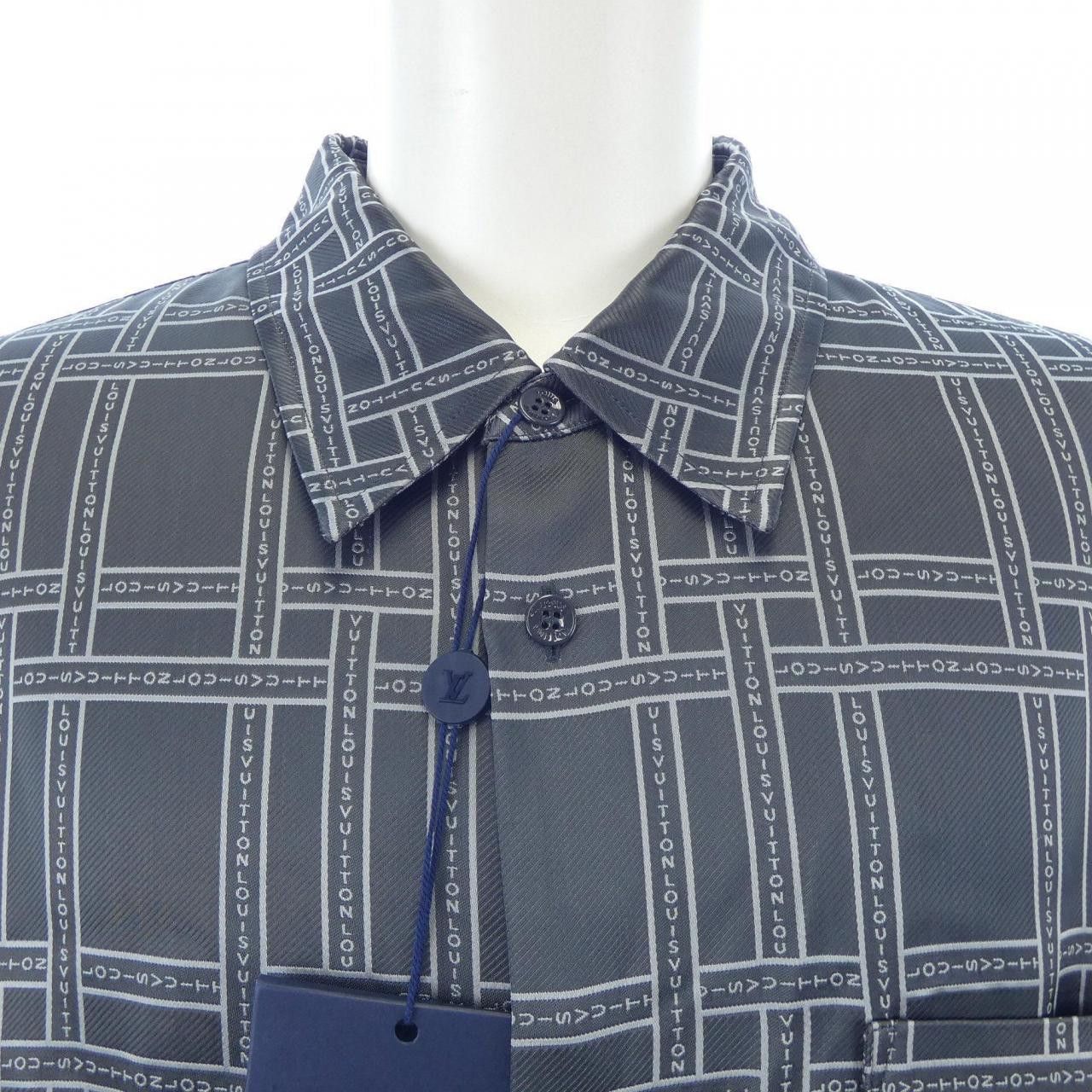 Louis Vuitton Louis Vuitton Louis Vuitton Shirt Textile Dress Shirt HQFS1W213 DUTY FREE for USA Size ONE SIZE - 5 Thumbnail