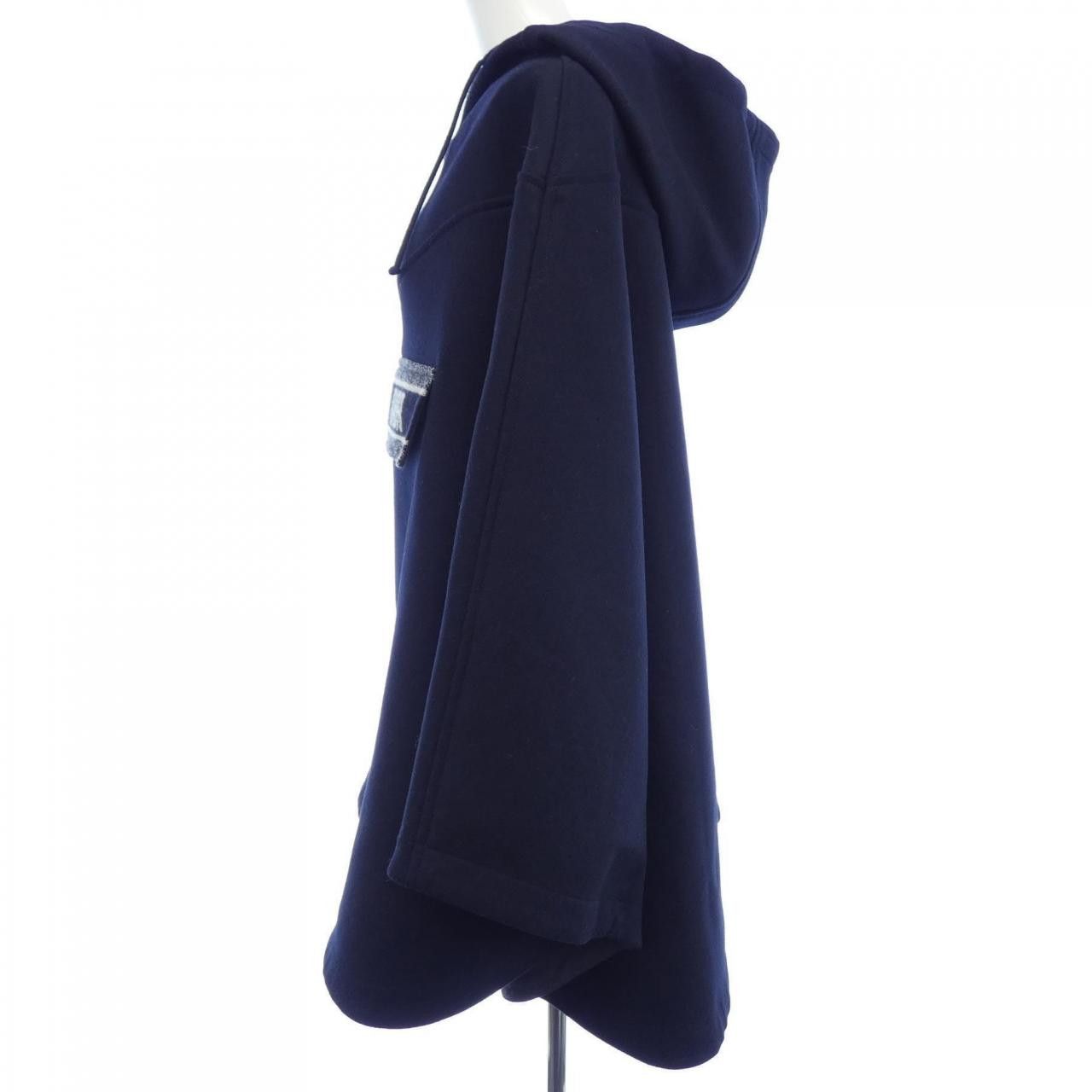 Dior Dior Christian Dior Wool Blend Poncho Textile Outerwear 057C19A1116 DUTY FREE for USA Size ONE SIZE - 7 Thumbnail