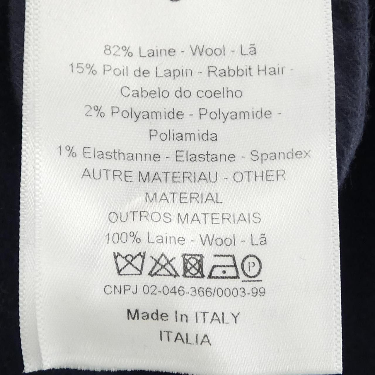 Dior Dior Christian Dior Wool Blend Poncho Textile Outerwear 057C19A1116 DUTY FREE for USA Size ONE SIZE - 3 Thumbnail