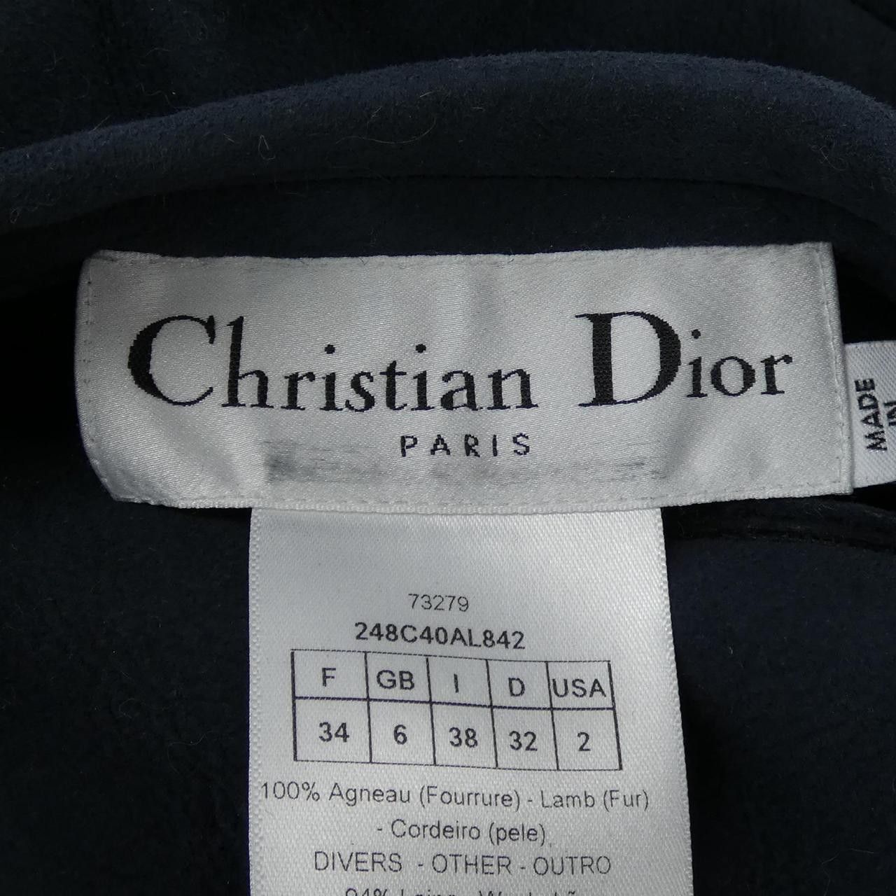 Dior Dior Christian Dior Lamb Shearling Jacket Fur Outerwear 248C40AL842 DUTY FREE for USA Size ONE SIZE - 4 Thumbnail