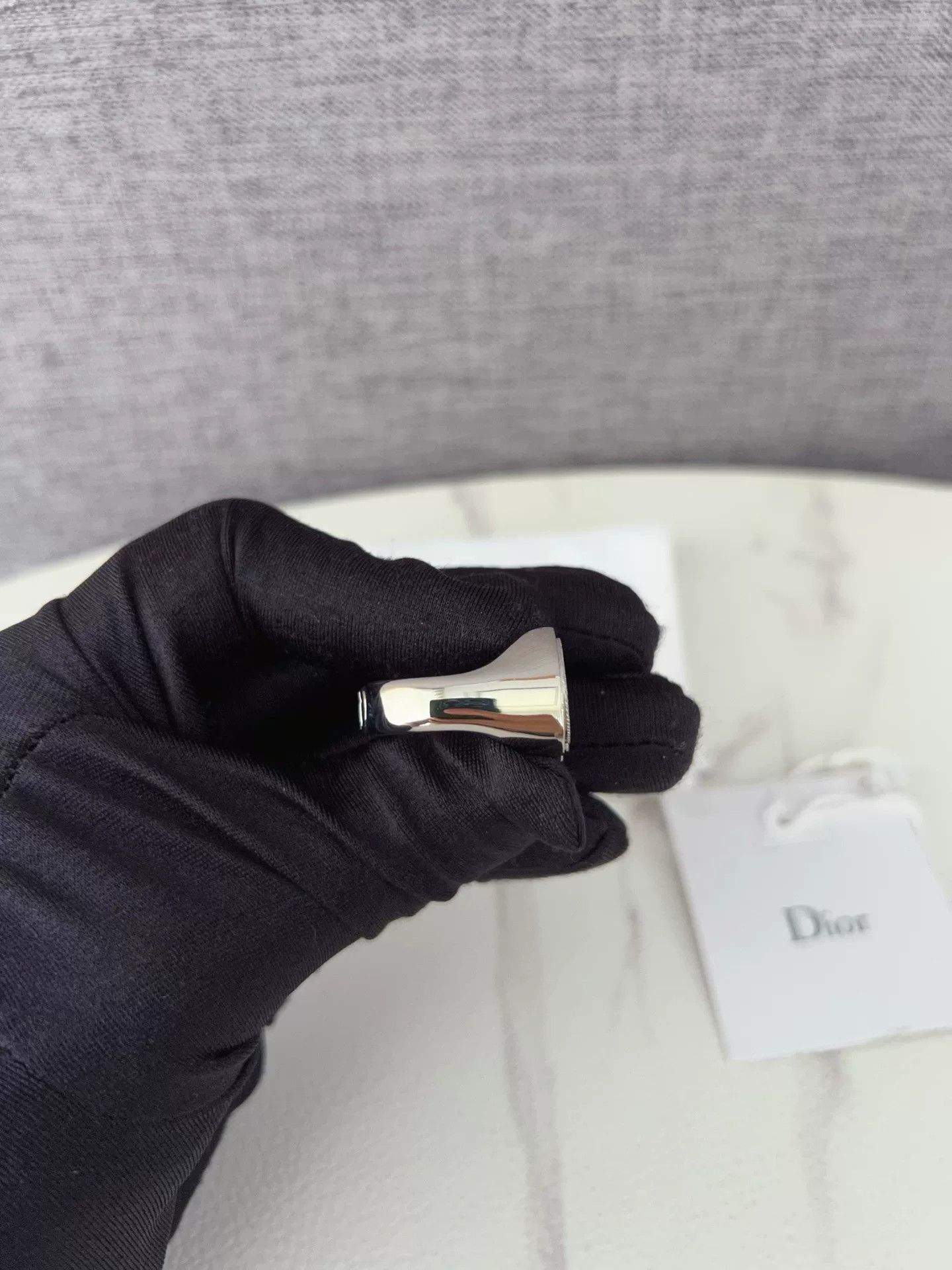 Dior Dior Men's CD Logo Ring Size ONE SIZE - 4 Thumbnail