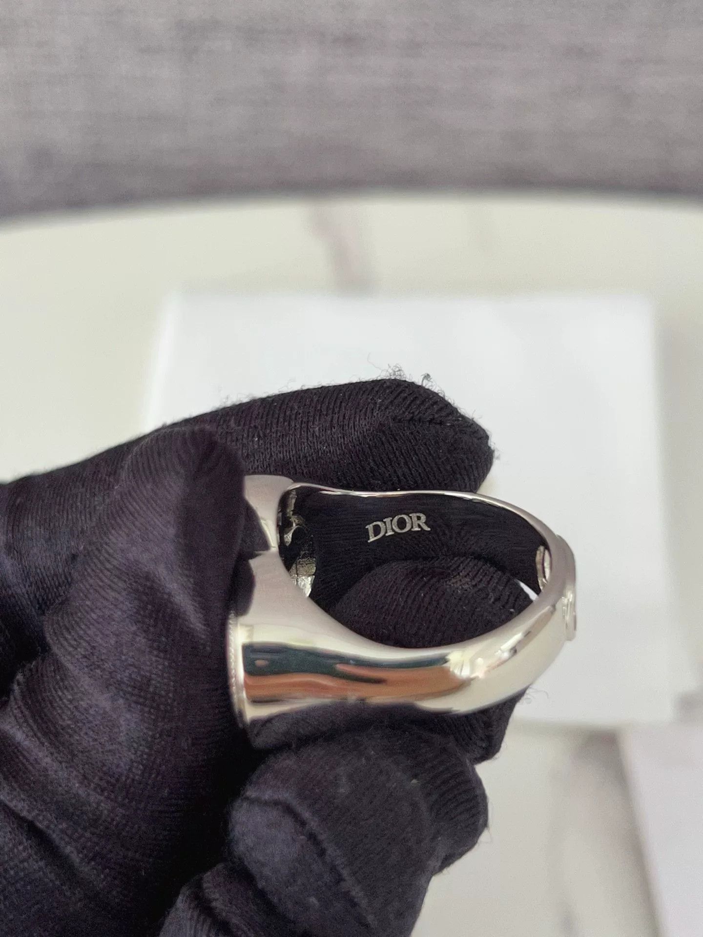 Dior Dior Men's CD Logo Ring Size ONE SIZE - 7 Thumbnail