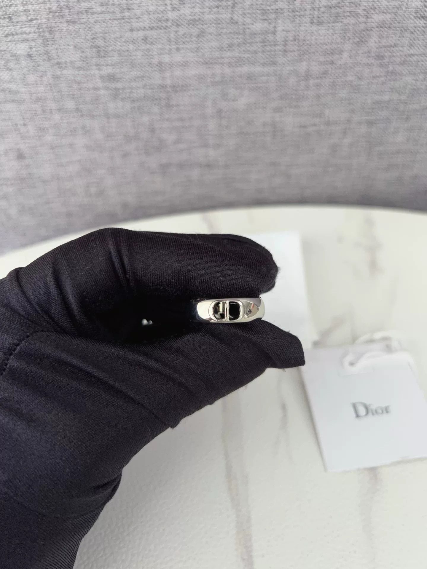 Dior Dior Men's CD Logo Ring Size ONE SIZE - 5 Thumbnail