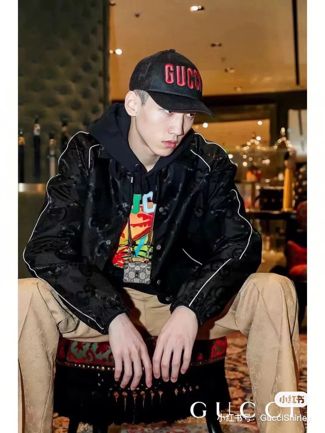 Gucci Gucci Black Unisex Hat Size ONE SIZE - 7 Thumbnail