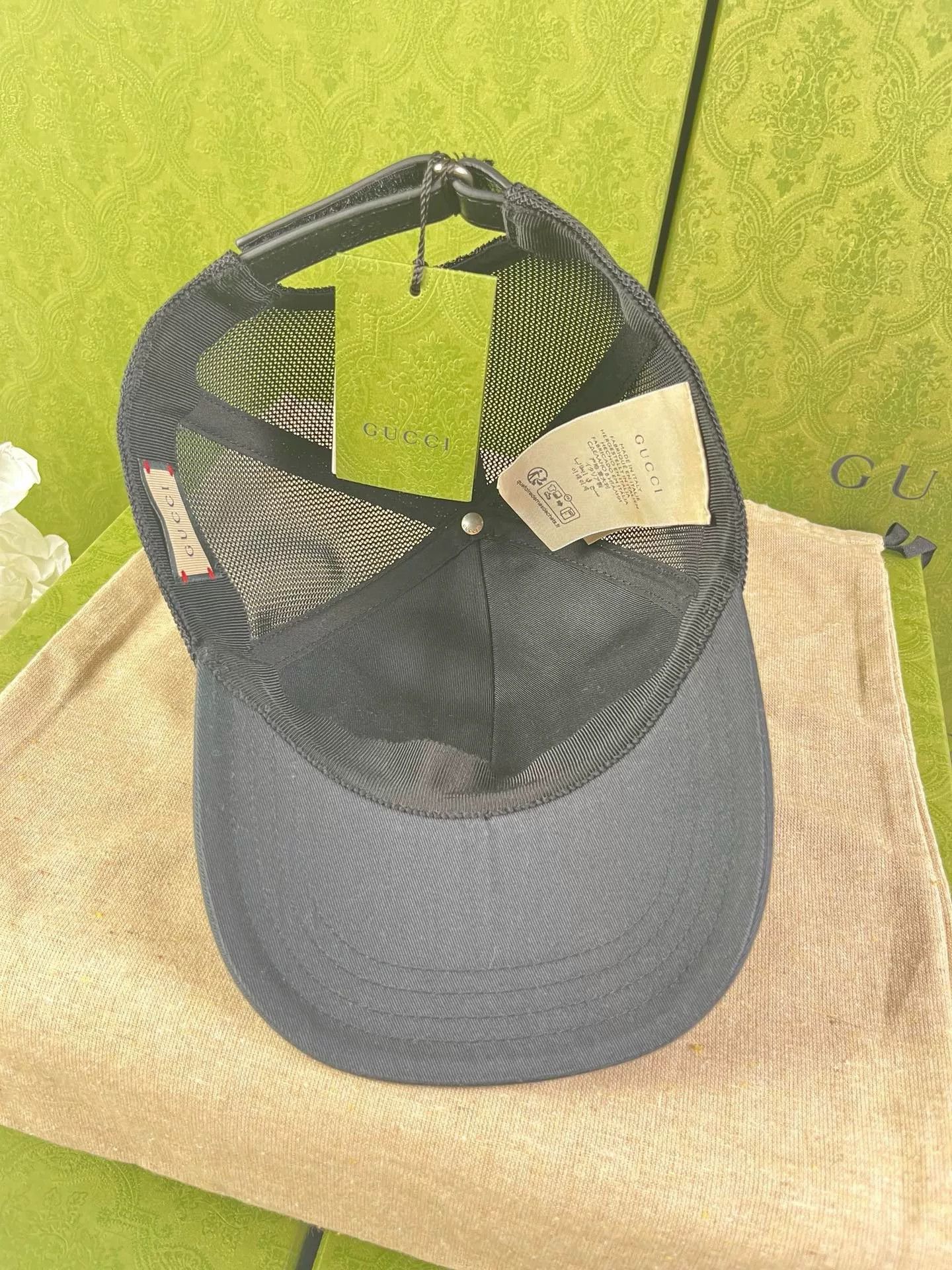 Gucci Gucci Black Unisex Hat Size ONE SIZE - 4 Thumbnail
