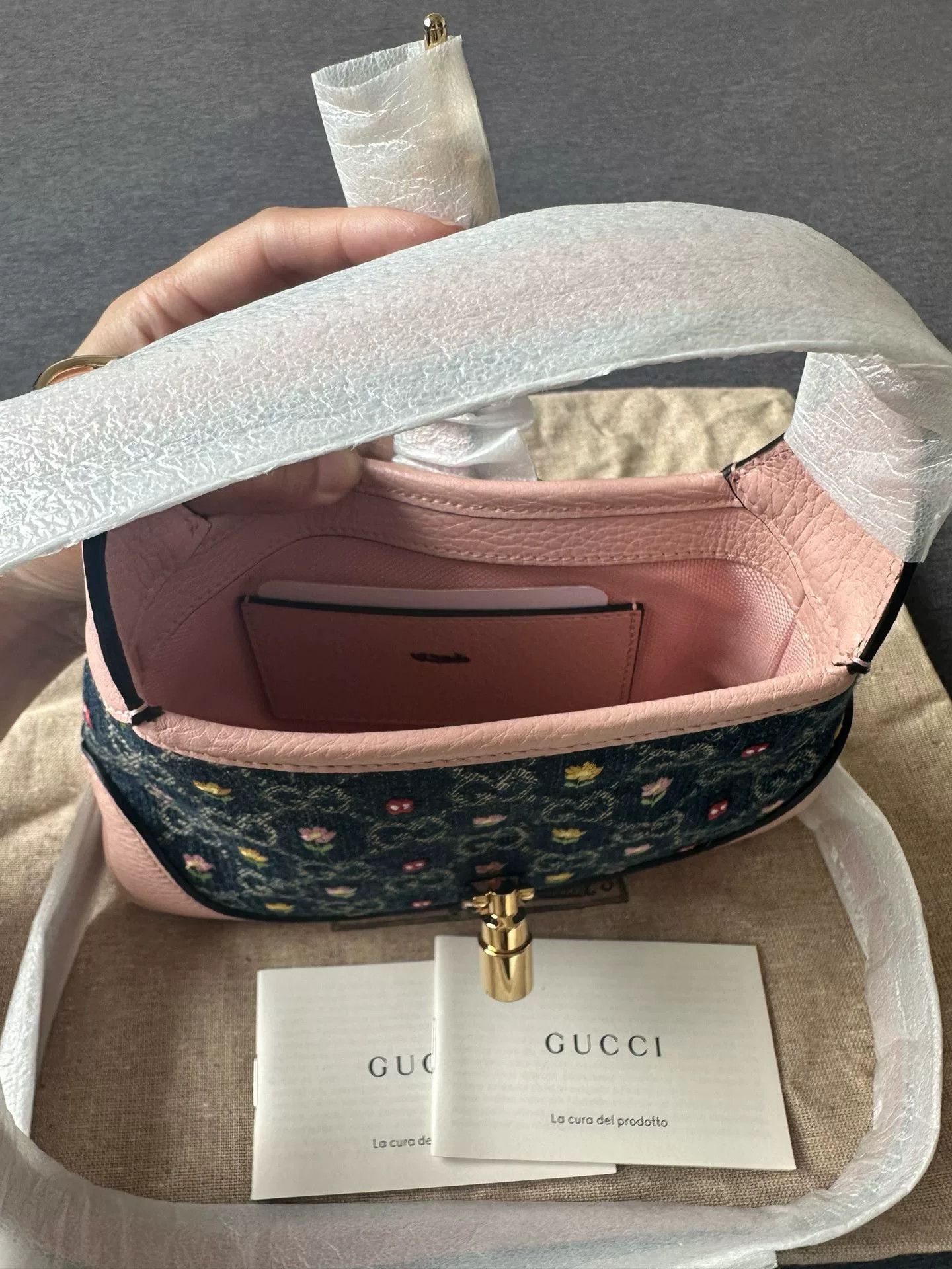Gucci Gucci Limited 1961 Jackie Blue Pink Size ONE SIZE - 5 Thumbnail