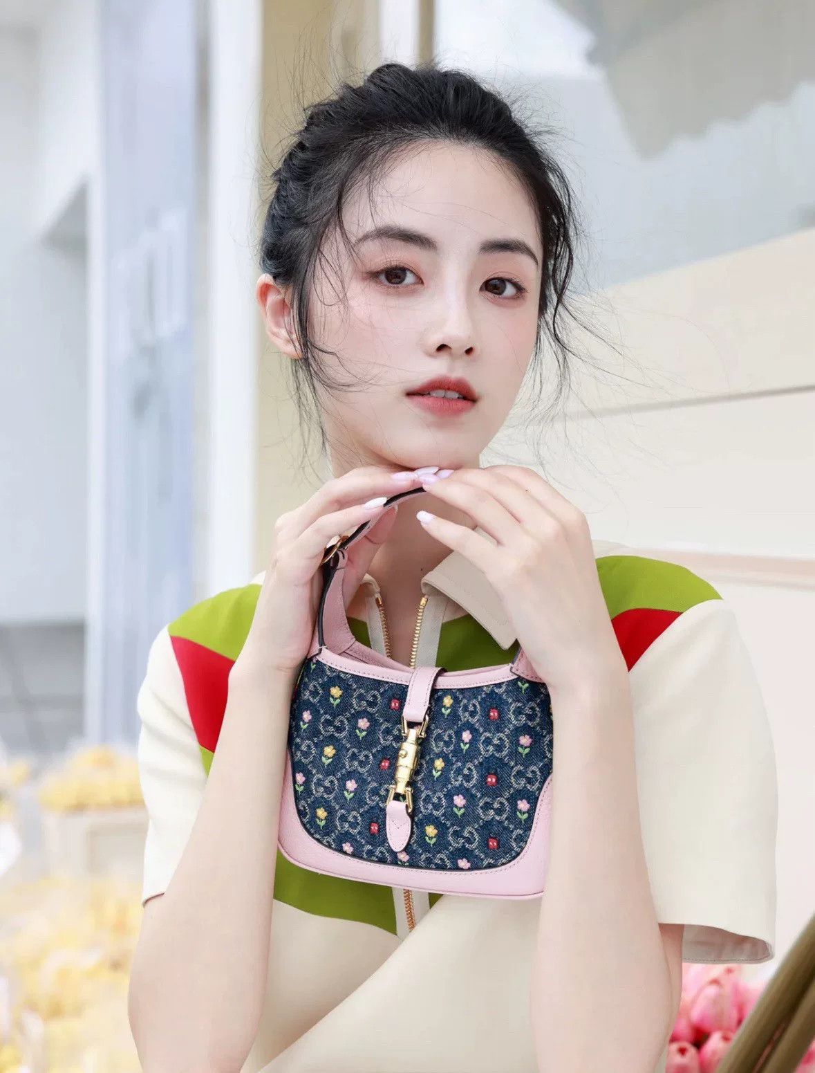 Gucci Gucci Limited 1961 Jackie Blue Pink Size ONE SIZE - 9 Thumbnail