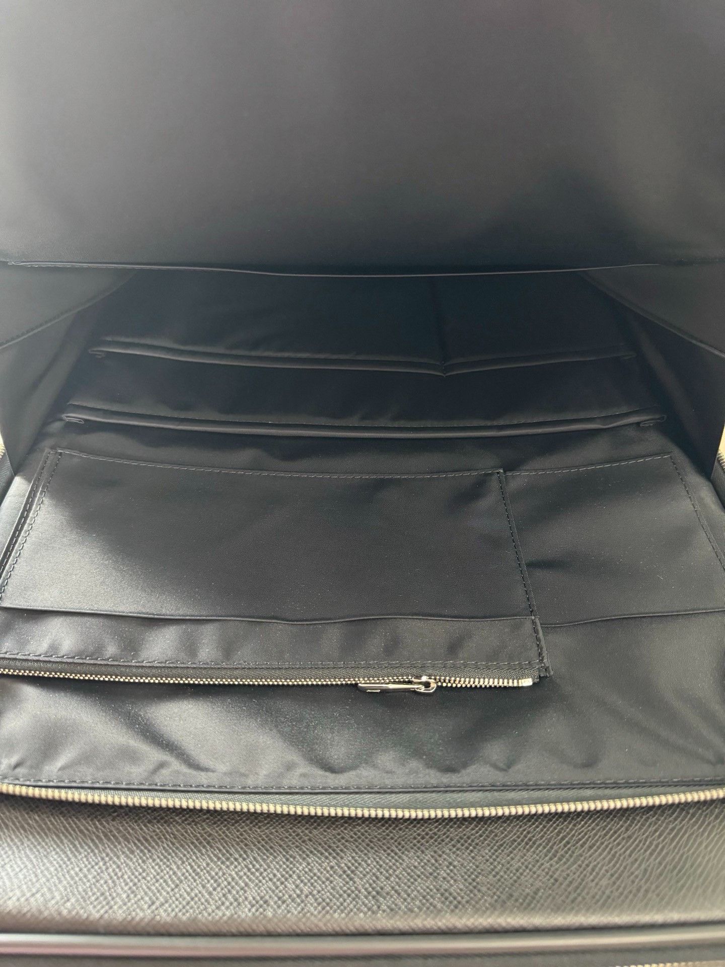 Louis Vuitton LV Black Leather 55 Carry-On Suitcase Size ONE SIZE - 7 Thumbnail