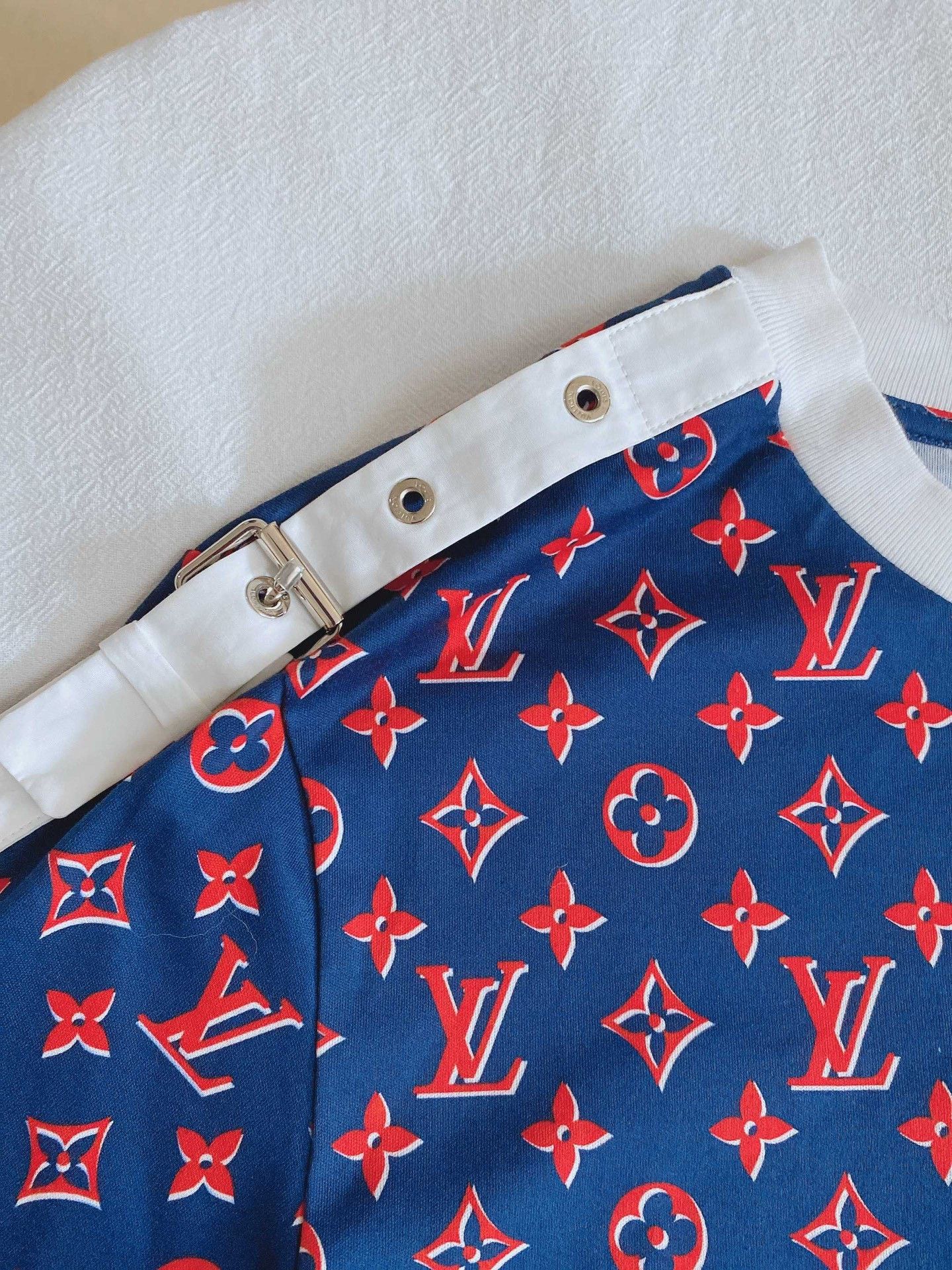 Louis Vuitton LV Full Logo Cotton Dress Size XS / US 0-2 / IT 36-38 - 4 Thumbnail