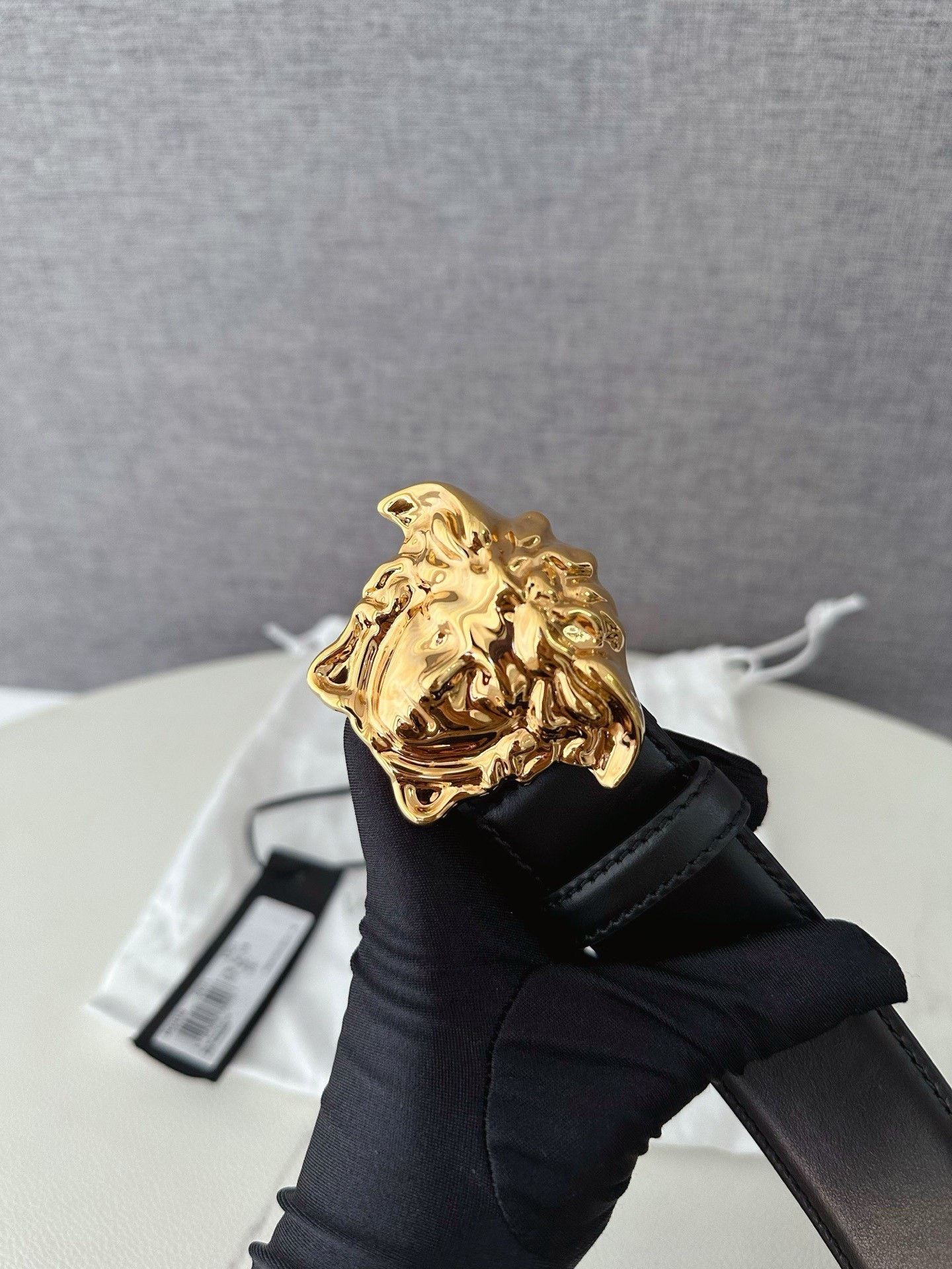 Versace Versace Gold Medusa Belt Size ONE SIZE - 3 Thumbnail