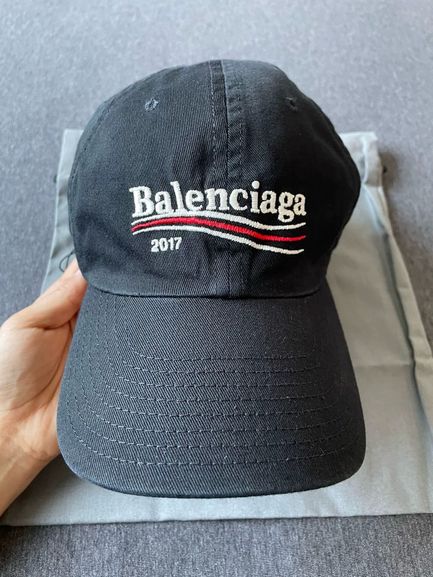 Balenciaga Balenciaga Embroidered Logo Baseball Cap Size ONE SIZE - 2 Thumbnail