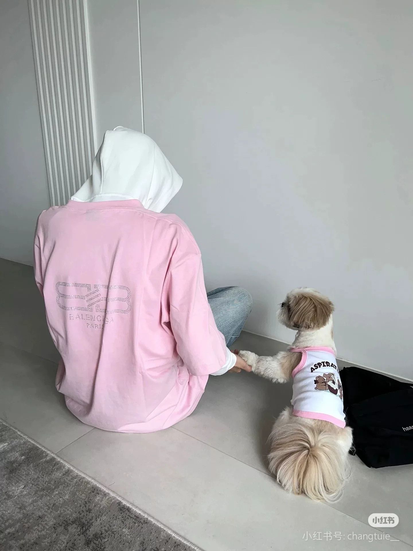 Balenciaga Balenciaga Back Crystal Logo Pink Oversized T-shirt Size M / US 6-8 / IT 42-44 - 6 Thumbnail
