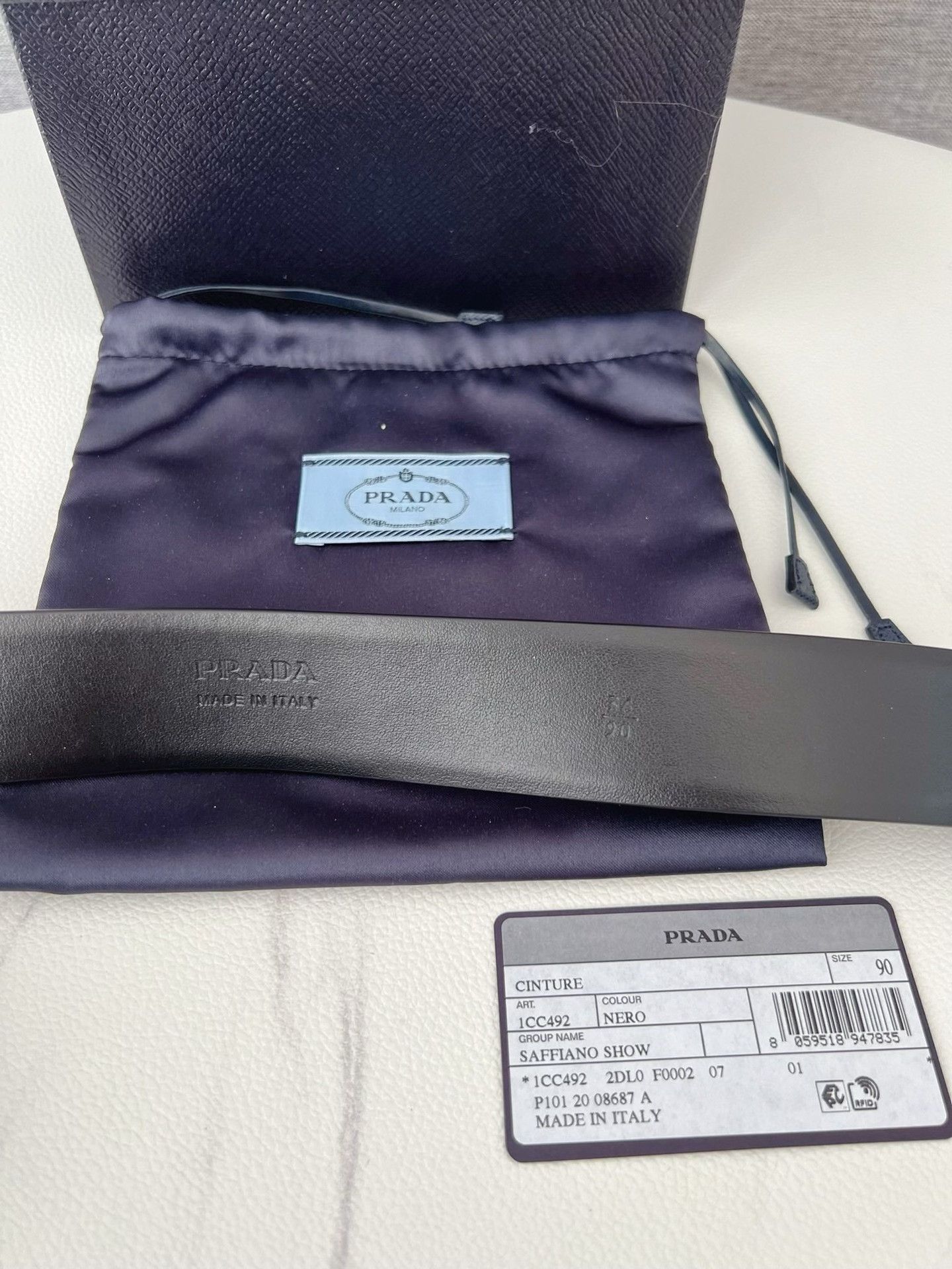 Prada Prada Black Belt Card Wallet Size ONE SIZE - 5 Thumbnail